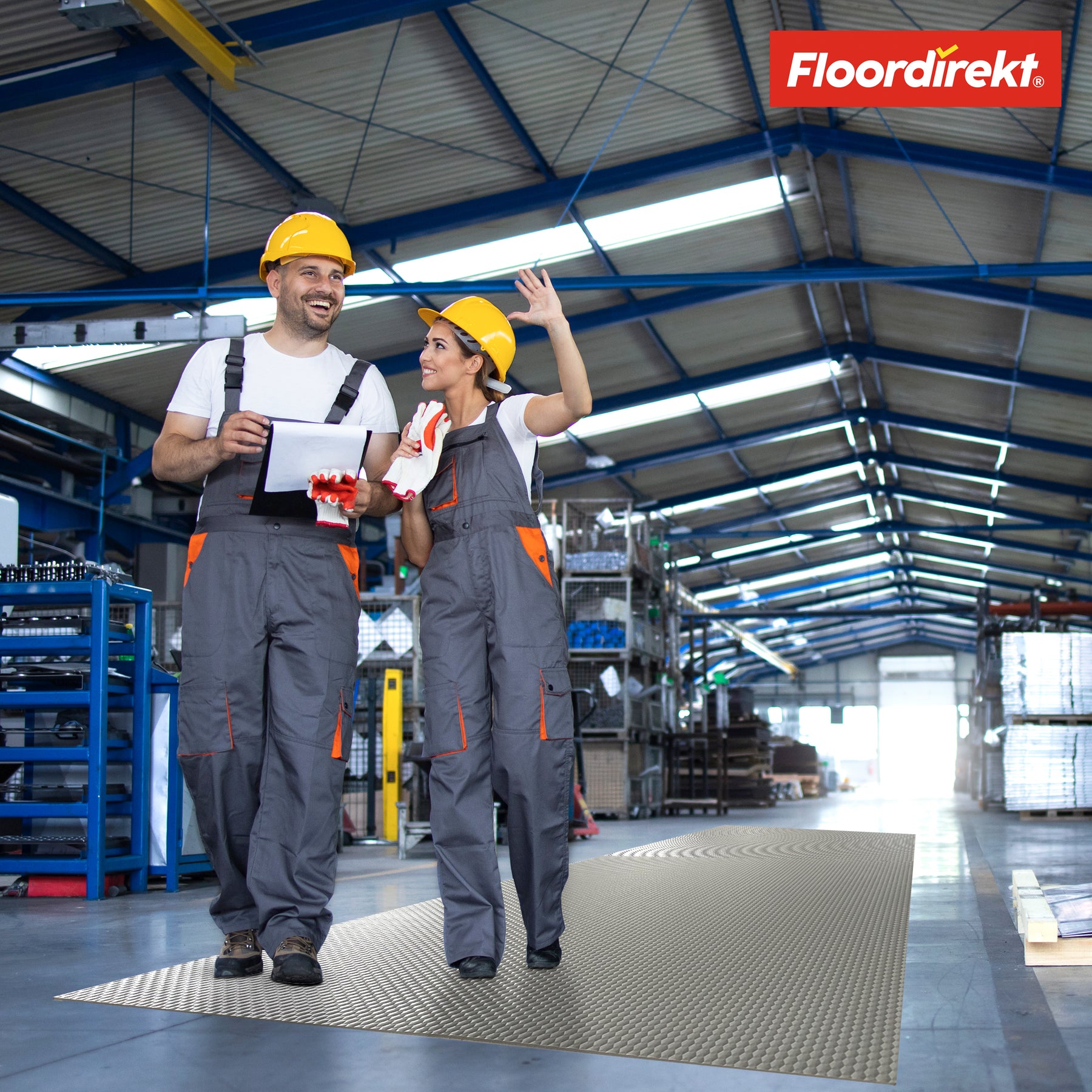 PVC flooring | Hexagon | Robust 2 mm vinyl flooring, easy to clean and slip-resistant | Available in several colours