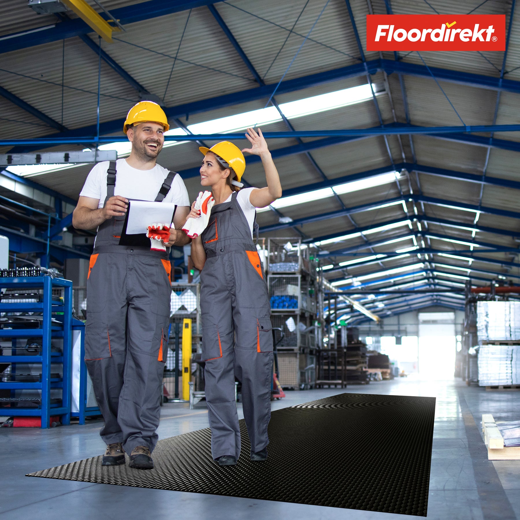 PVC flooring | Hexagon | Robust 2 mm vinyl flooring, easy to clean and slip-resistant | Available in several colours