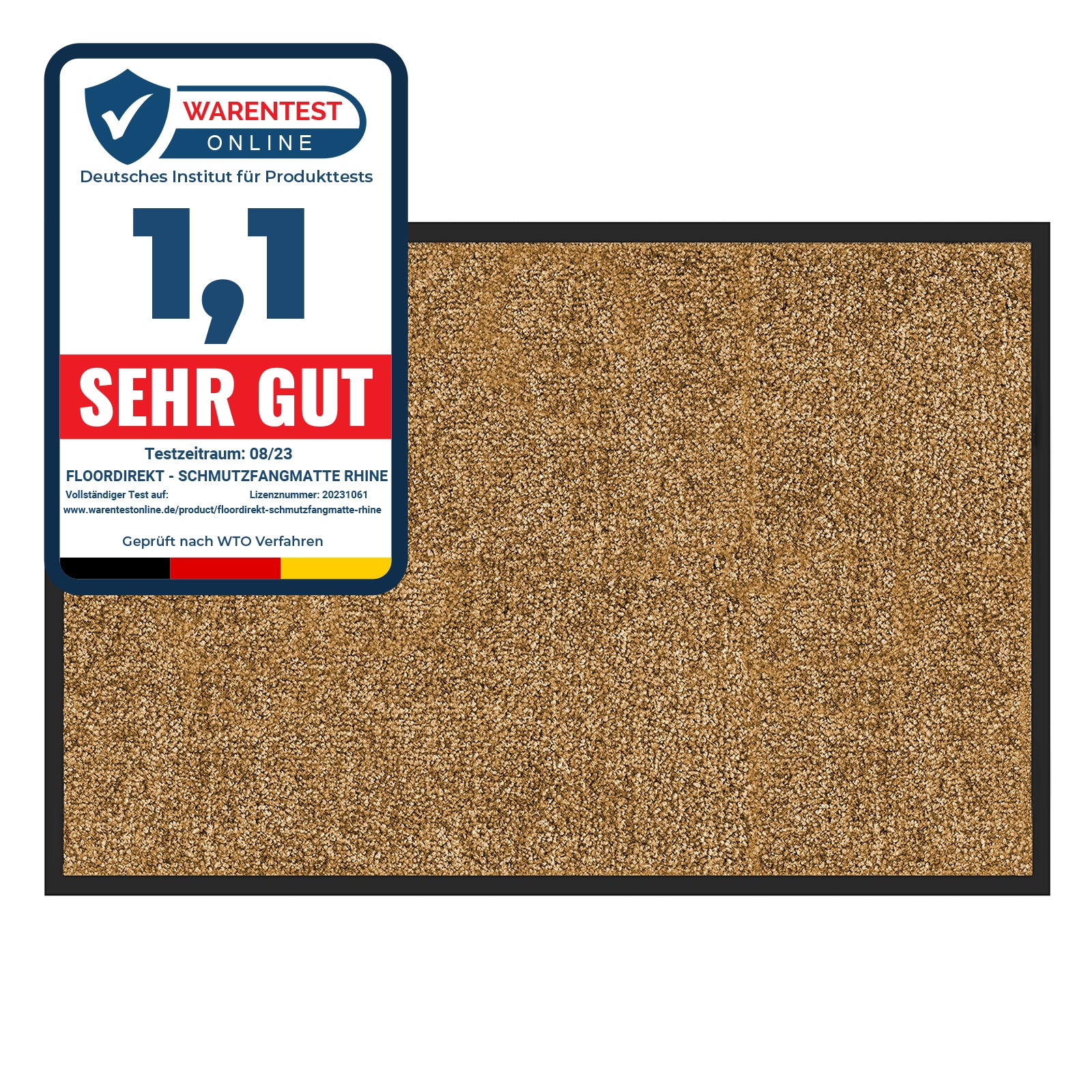 【 maaa 】 Dirt Trapper Entrance Mat XXL | Unicolour Rhine | Commercial Carpet Fo