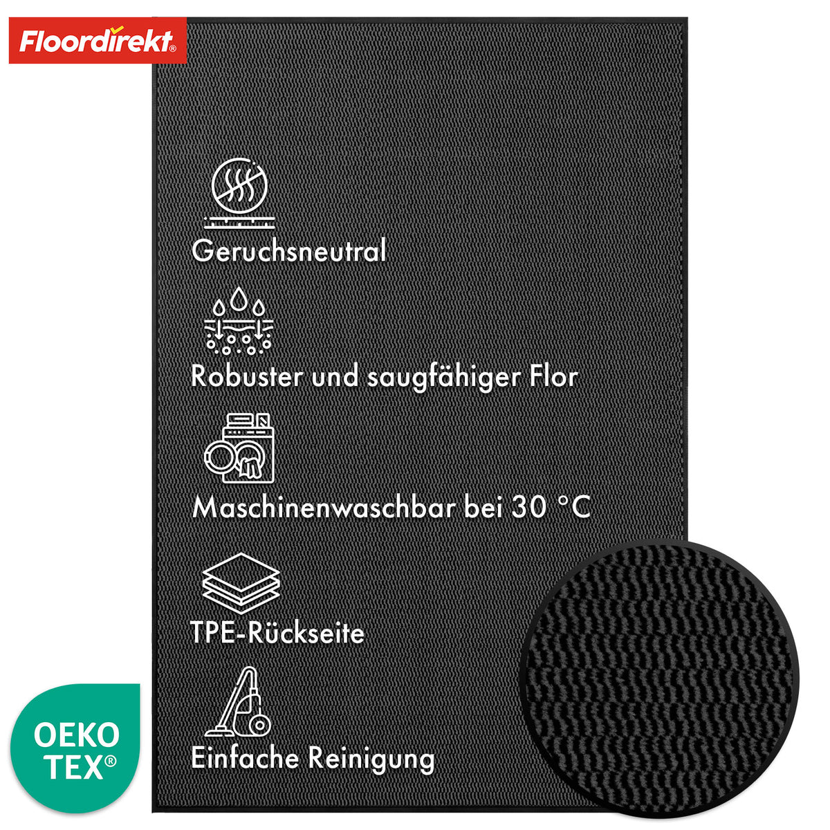 Dirt-trapping mat | SKY Novo | With unique TPE backing for maximum grip and durability