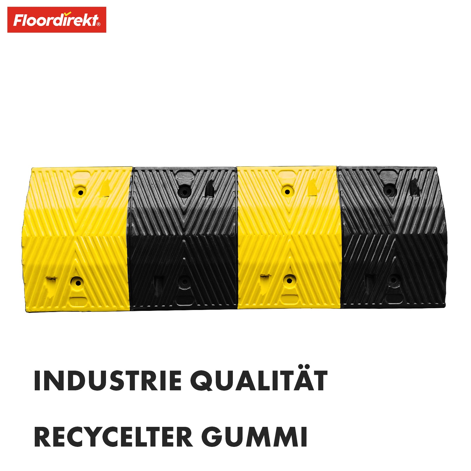 Rubber speed bump | Kenya | High-quality, black and yellow speed bump for effective speed limitation