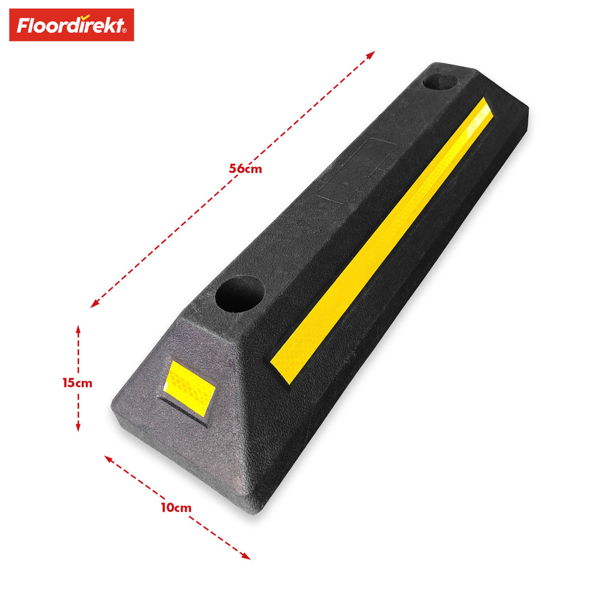 Car park barrier | Fuji | Robust and weatherproof solution with high visibility for safe parking | 56 x 10 x 15 cm