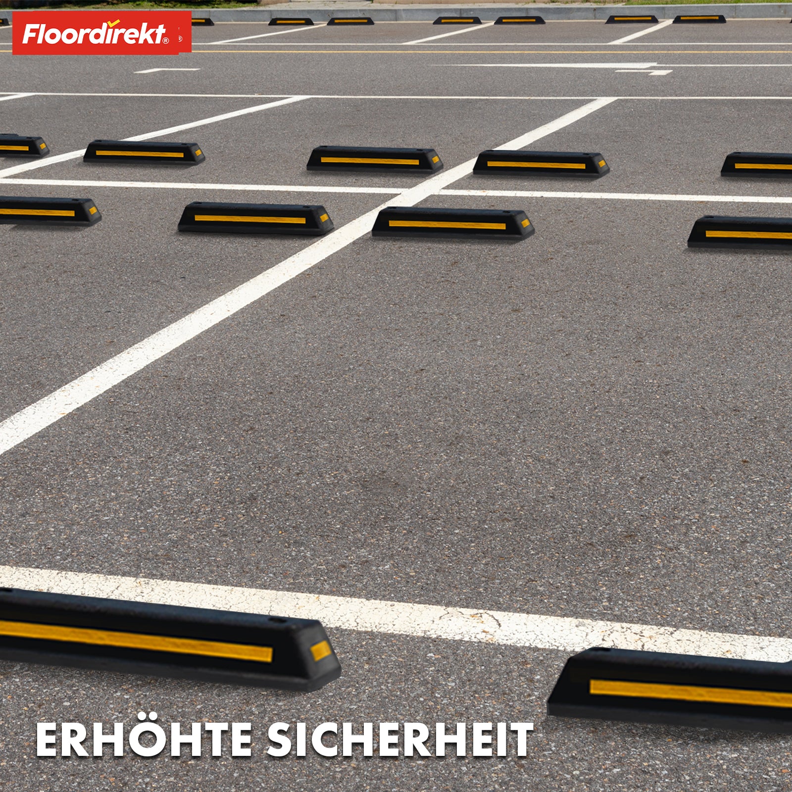 Car park barrier | Fuji | Robust and weatherproof solution with high visibility for safe parking | 56 x 10 x 15 cm