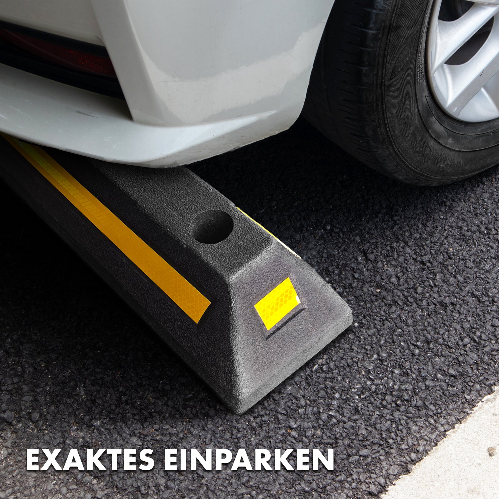 Car park barrier | Fuji | Robust and weatherproof solution with high visibility for safe parking | 56 x 10 x 15 cm