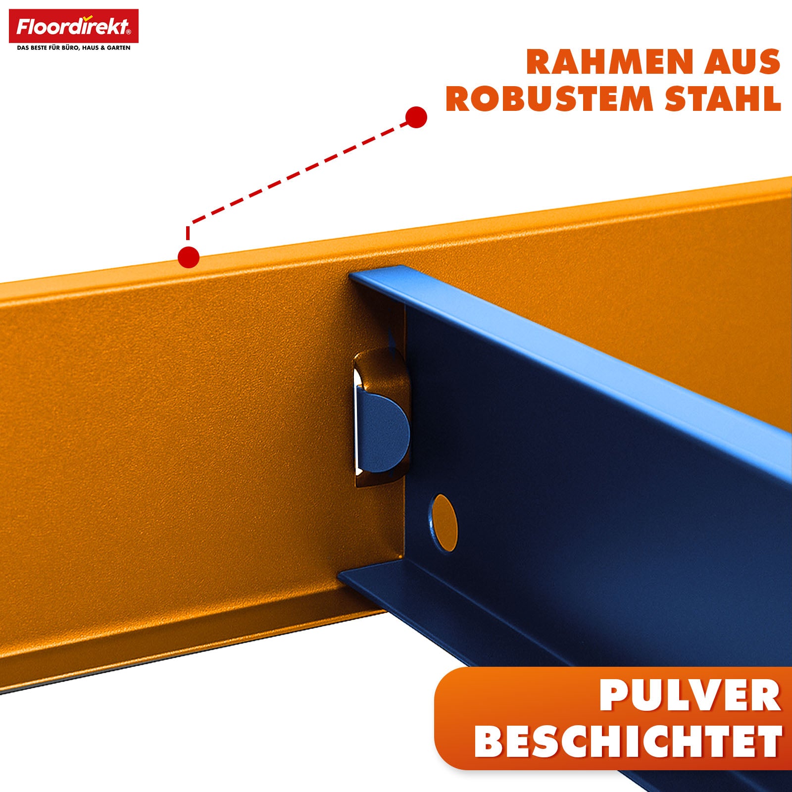 Heavy-duty shelving | Rhino | Storage shelving with 5 shelves | 1050 kg load capacity | Innovative plug-in system | In various colors & sizes