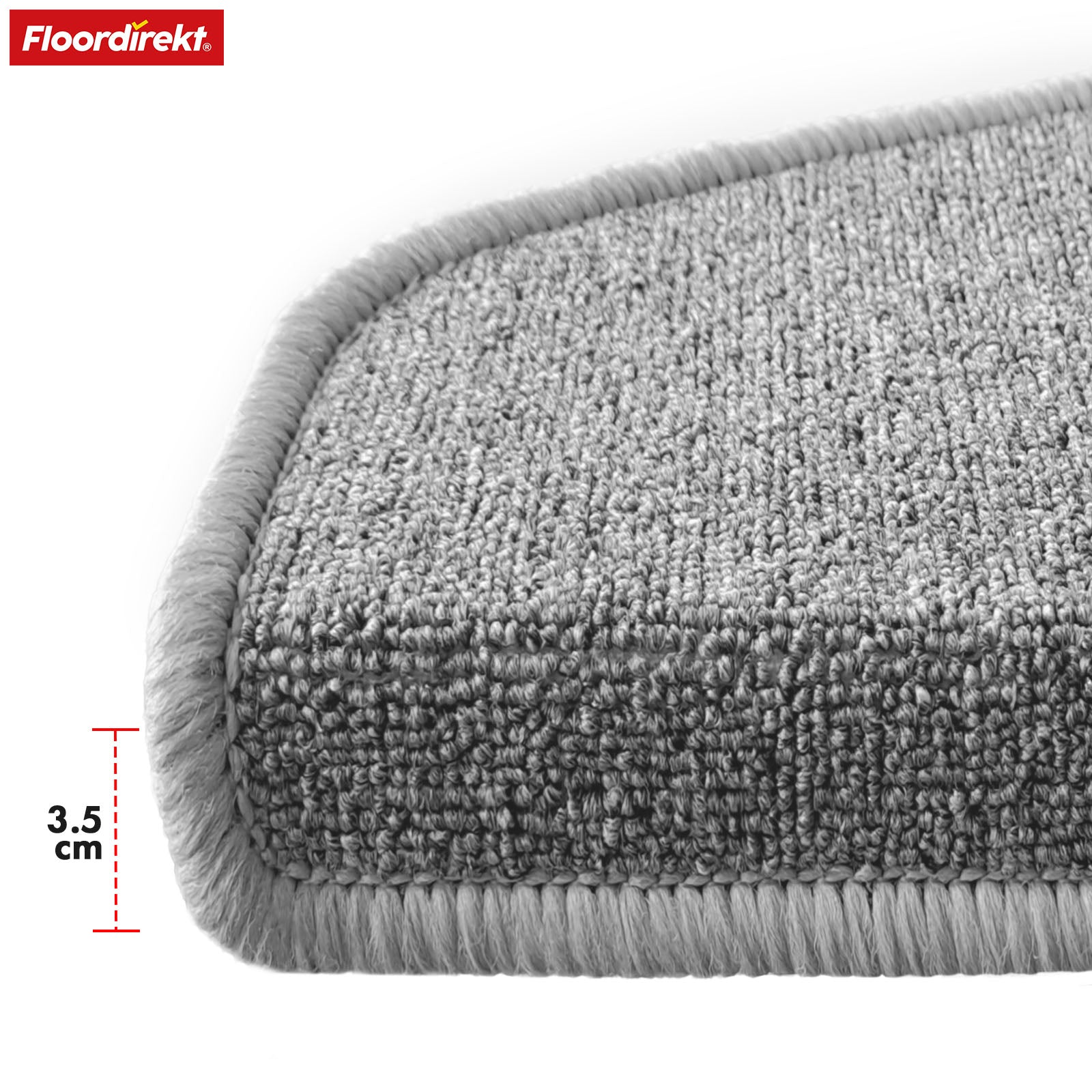 Step mat | London Pro | Modern design | Non-slip & easy to clean | Half-round