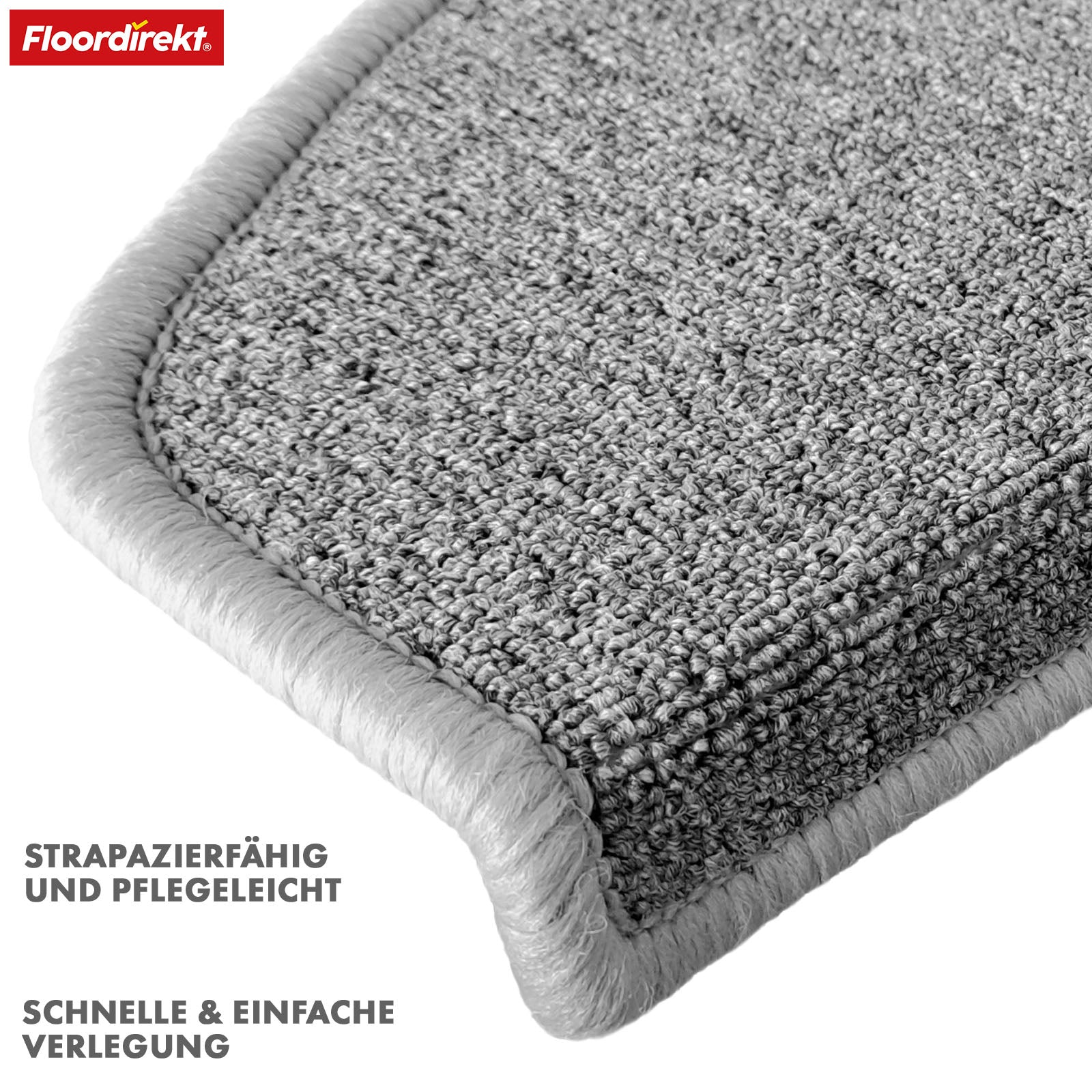 Step mat | London Pro | Modern design | Non-slip & easy to clean | Half-round