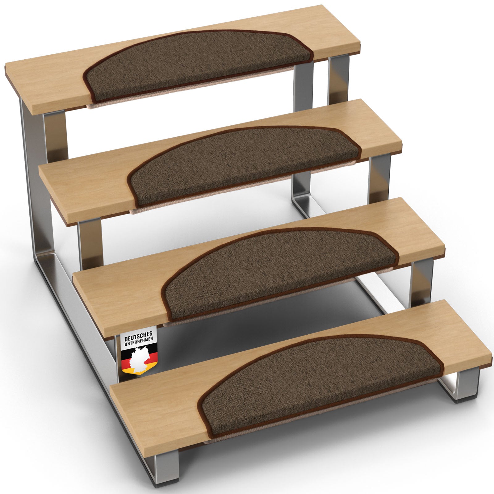 Step mat | London Pro | Modern design | Non-slip & easy to clean | Half-round
