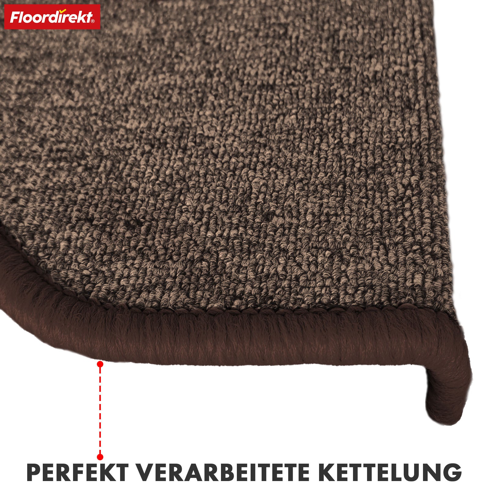 Step mat | London Pro | Modern design | Non-slip & easy to clean | Half-round