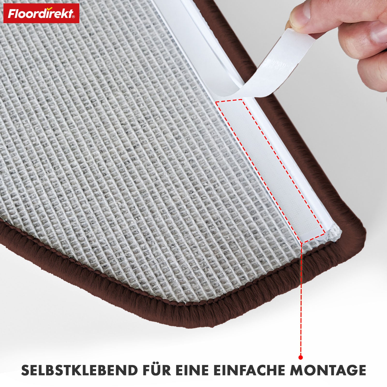 Step mat | London Pro | Modern design | Non-slip & easy to clean | Half-round