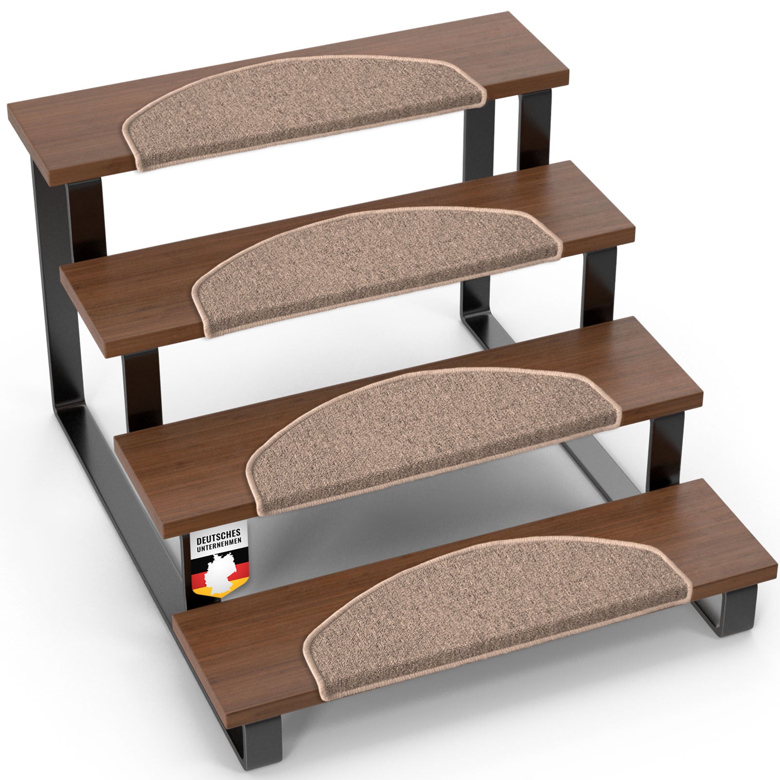 Step mat | London Pro | Modern design | Non-slip & easy to clean | Half-round