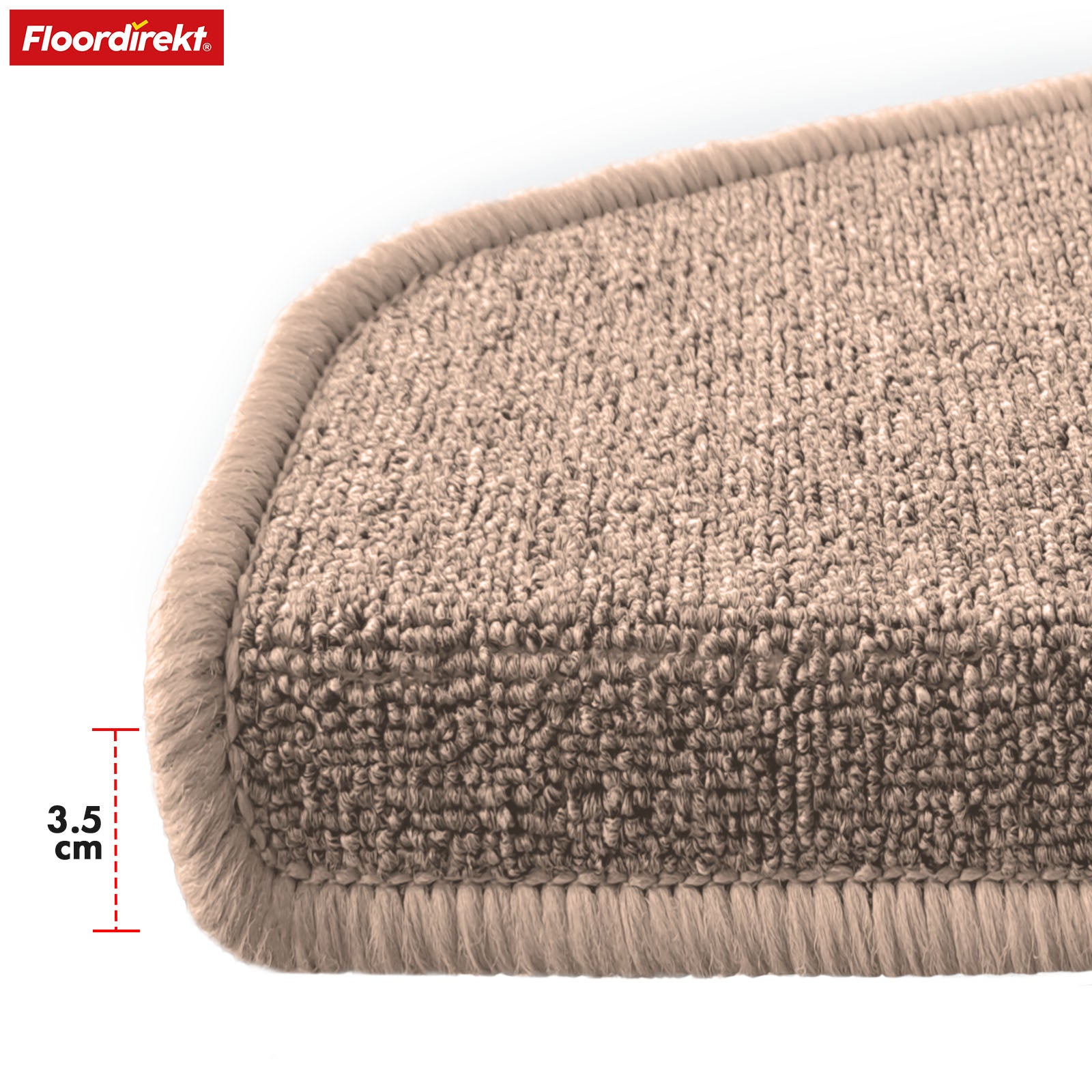 Step mat | London Pro | Modern design | Non-slip & easy to clean | Half-round