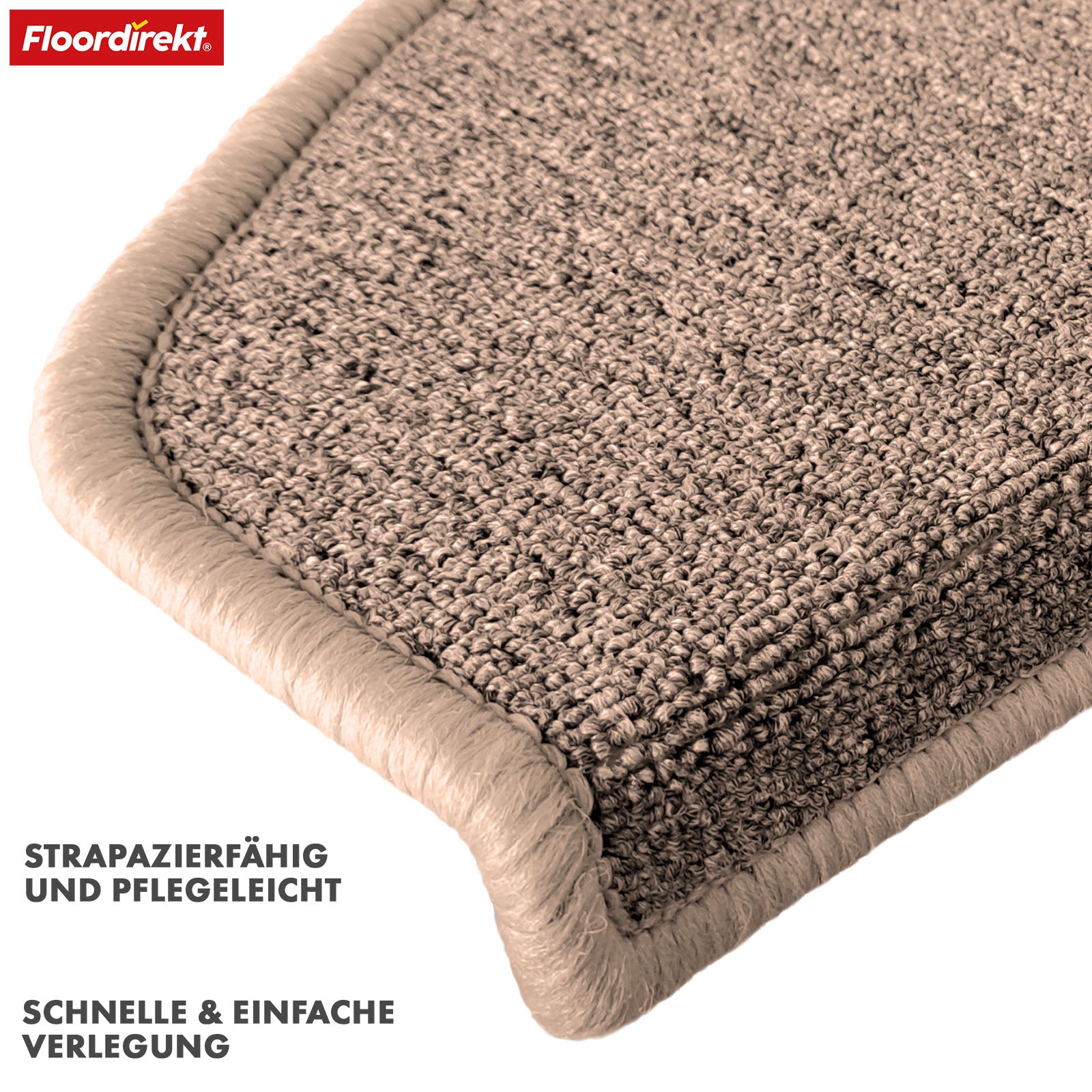 Step mat | London Pro | Modern design | Non-slip & easy to clean | Half-round