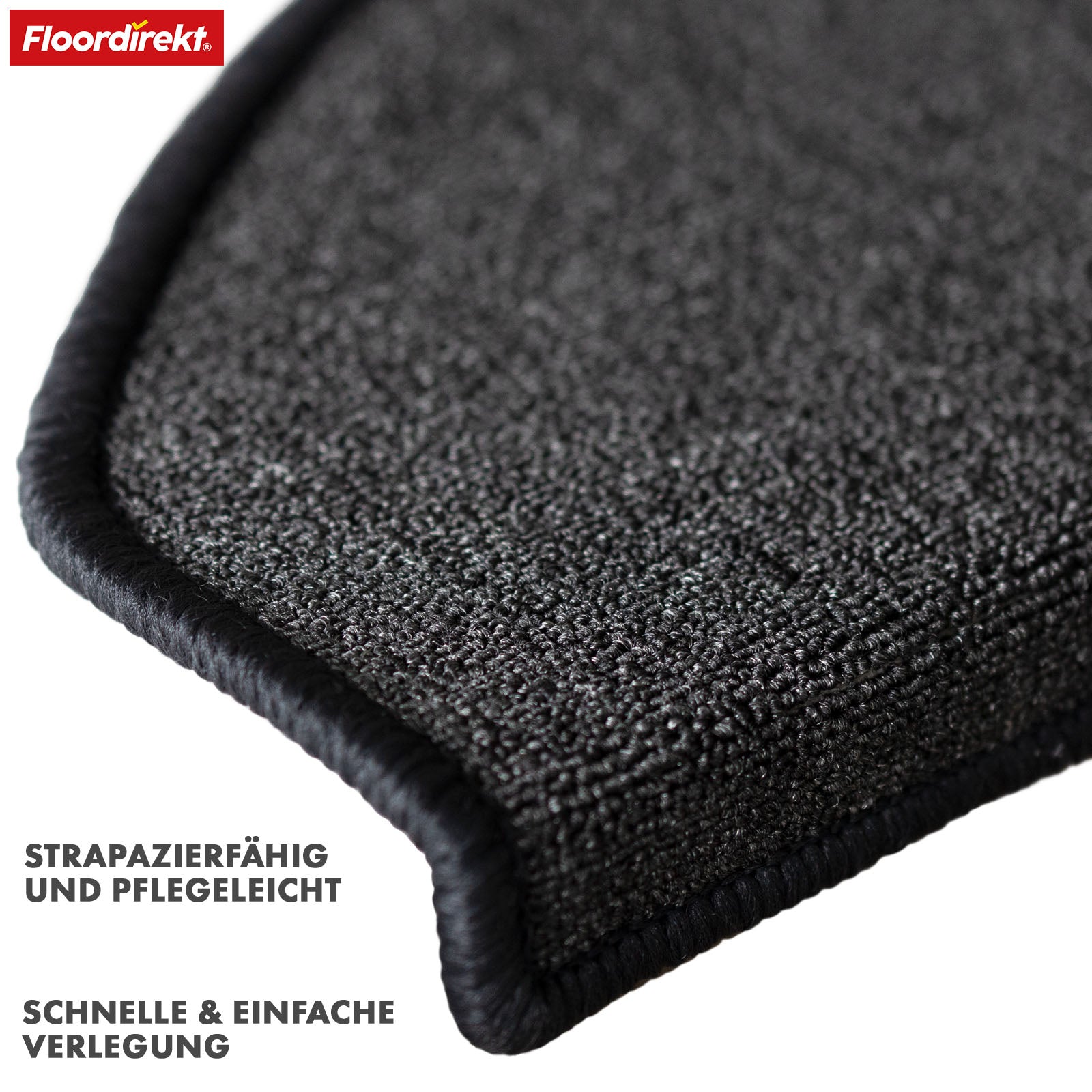 Step mat | London Pro | Modern design | Non-slip & easy to clean | Half-round