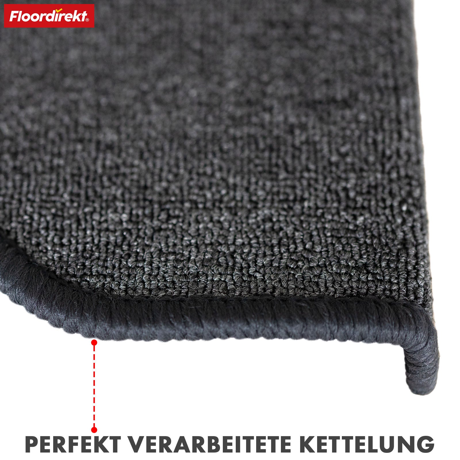 Step mat | London Pro | Modern design | Non-slip & easy to clean | Half-round