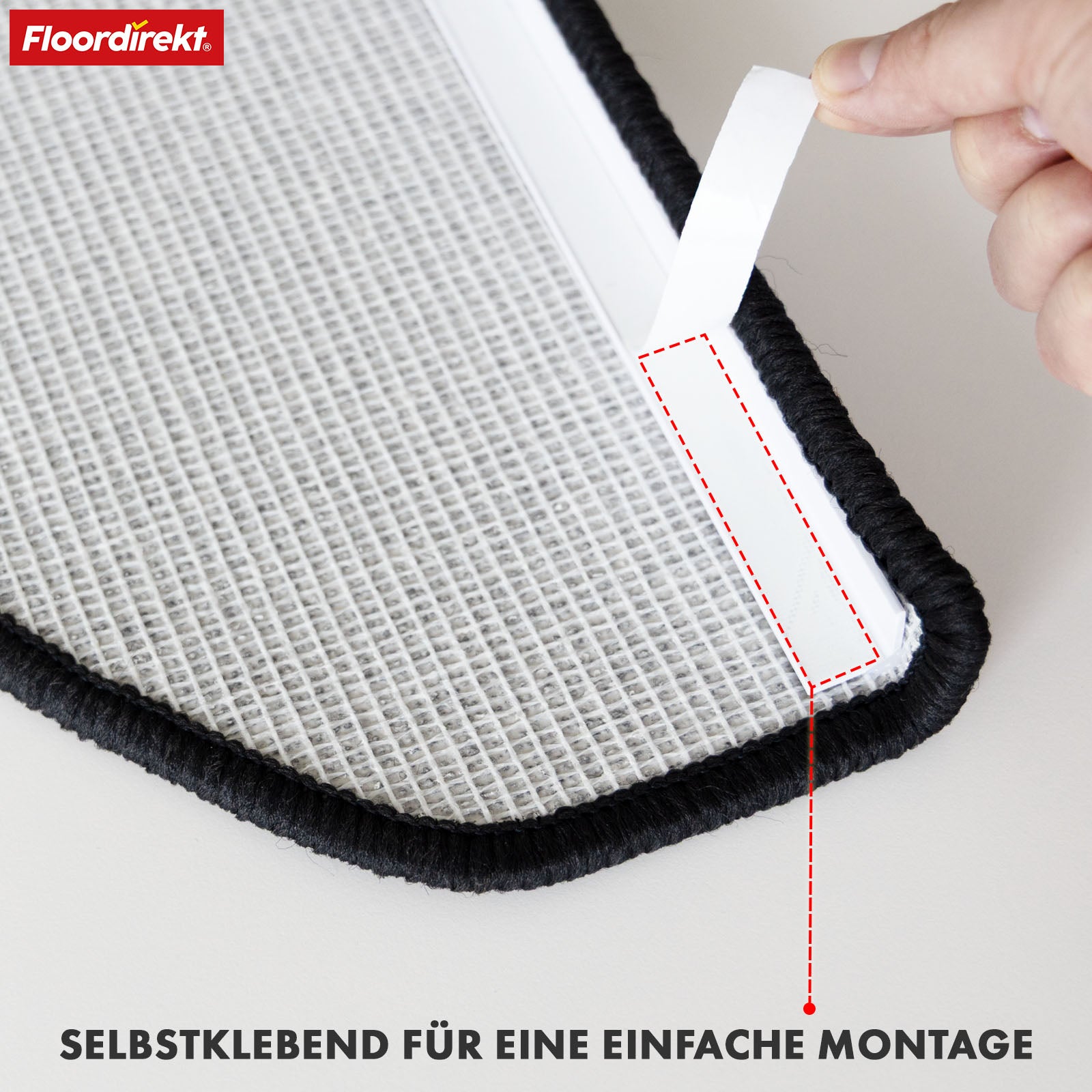 Step mat | London Pro | Modern design | Non-slip & easy to clean | Half-round