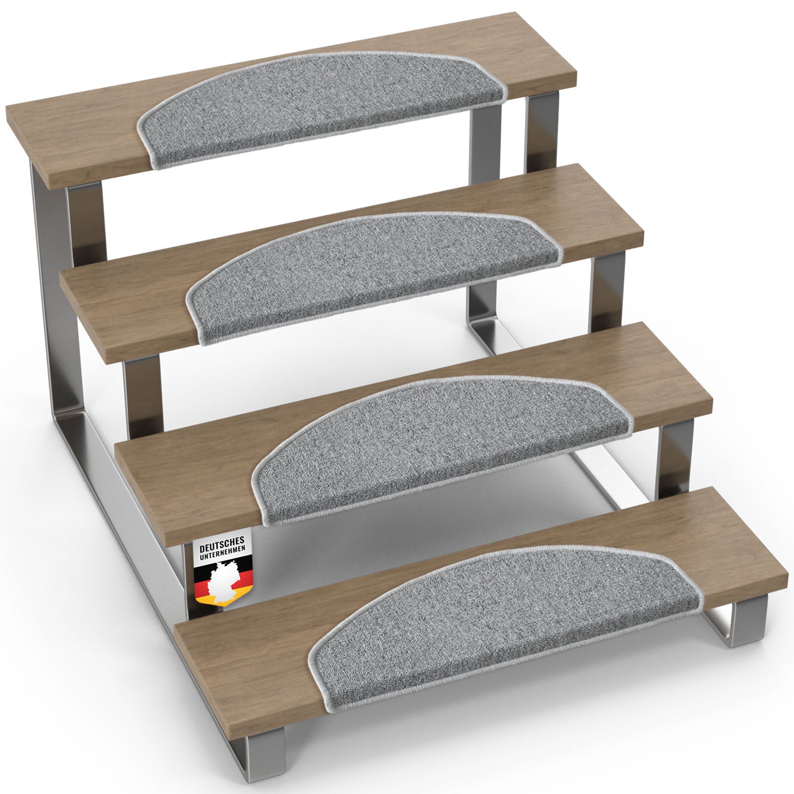 Step mat | London Pro | Modern design | Non-slip & easy to clean | Half-round