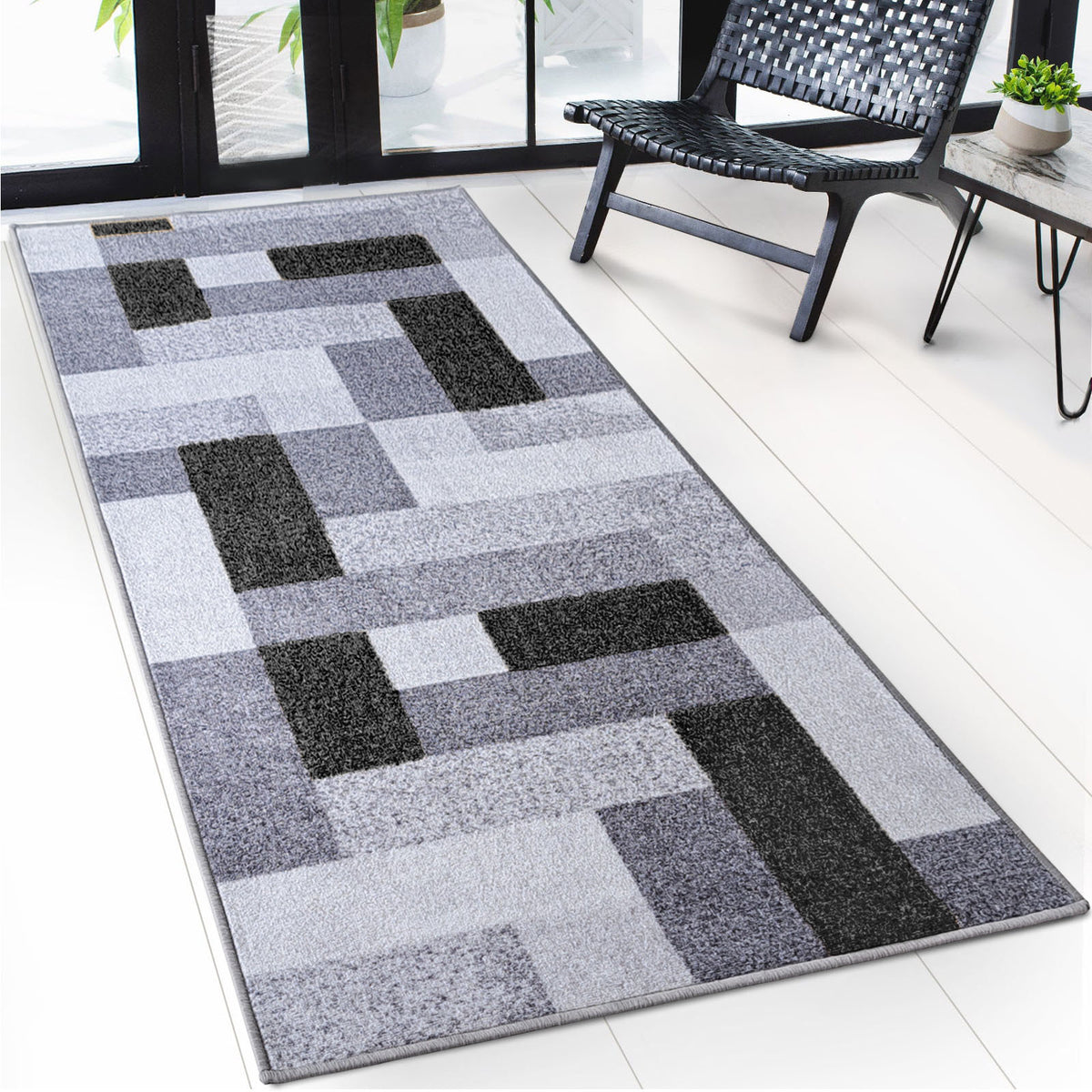 Made-to-measure carpet runner | New York | Anti-slip with gel backing | Modern design in various colours