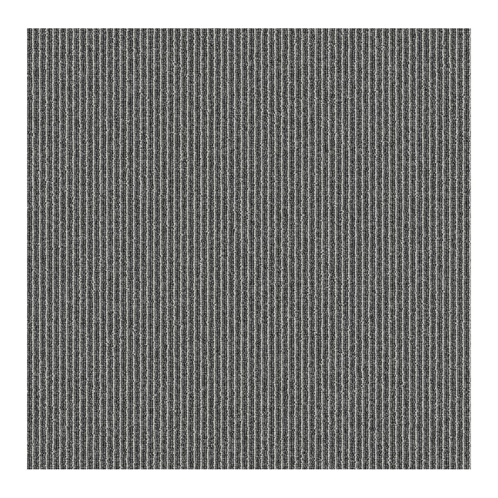 Carpet tiles | Bern | 50 x 50 cm | Self-laying with stripe design | In anthracite, grey & beige for commercial and private homes