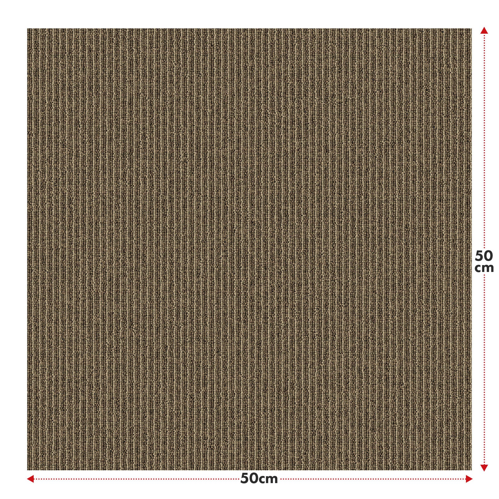 Carpet tiles | Bern | 50 x 50 cm | Self-laying with stripe design | In anthracite, grey & beige for commercial and private homes
