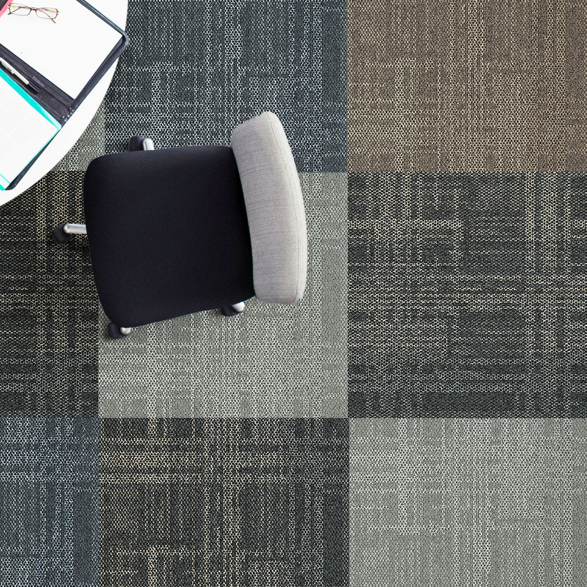 Carpet tiles | Luzern | 50x50 cm | Comfortable, sound-absorbing & suitable for underfloor heating | Available in 4 colours