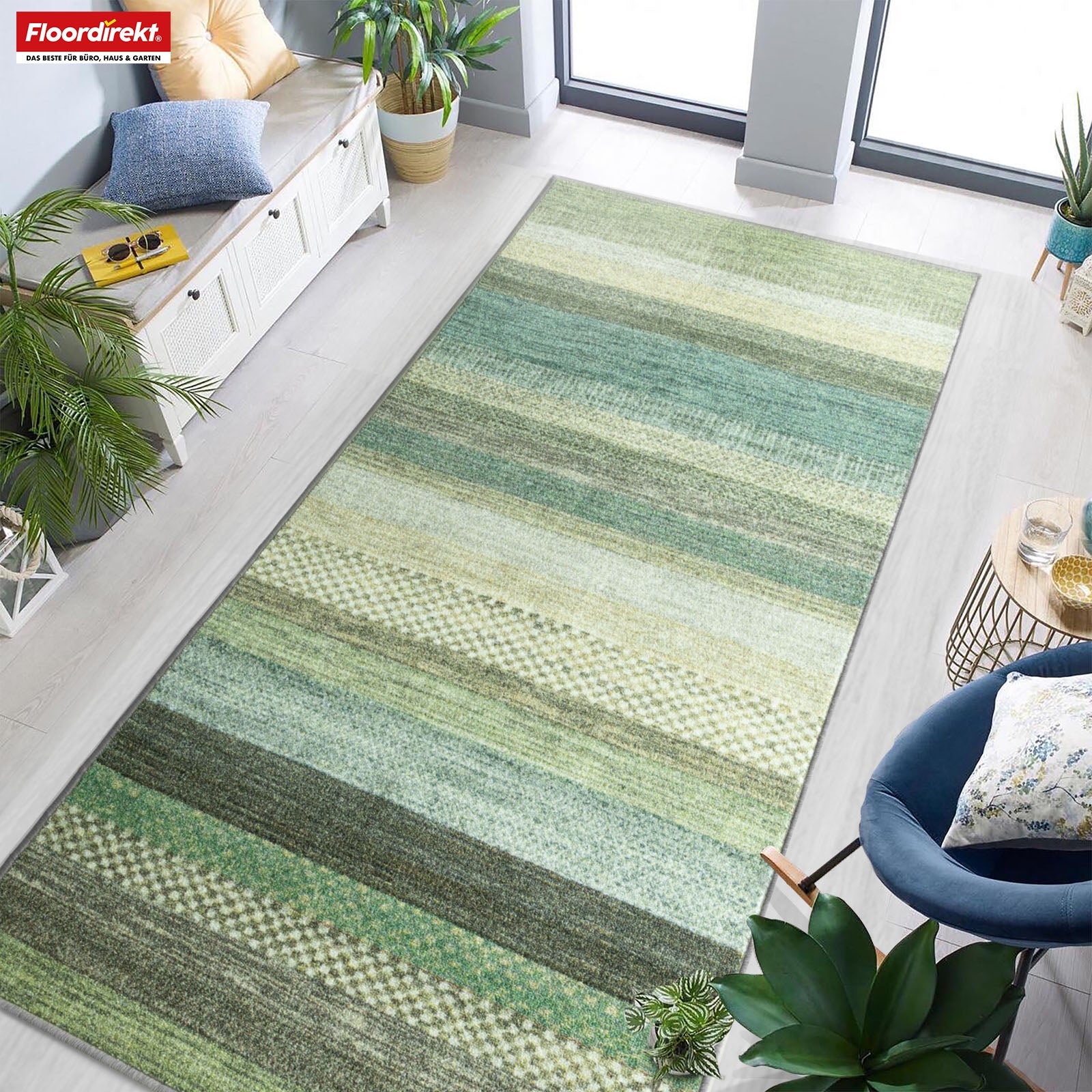Made-to-measure carpet runner | Naxos | Non-slip, hard-wearing & easy-care | Many colour variants in a modern style
