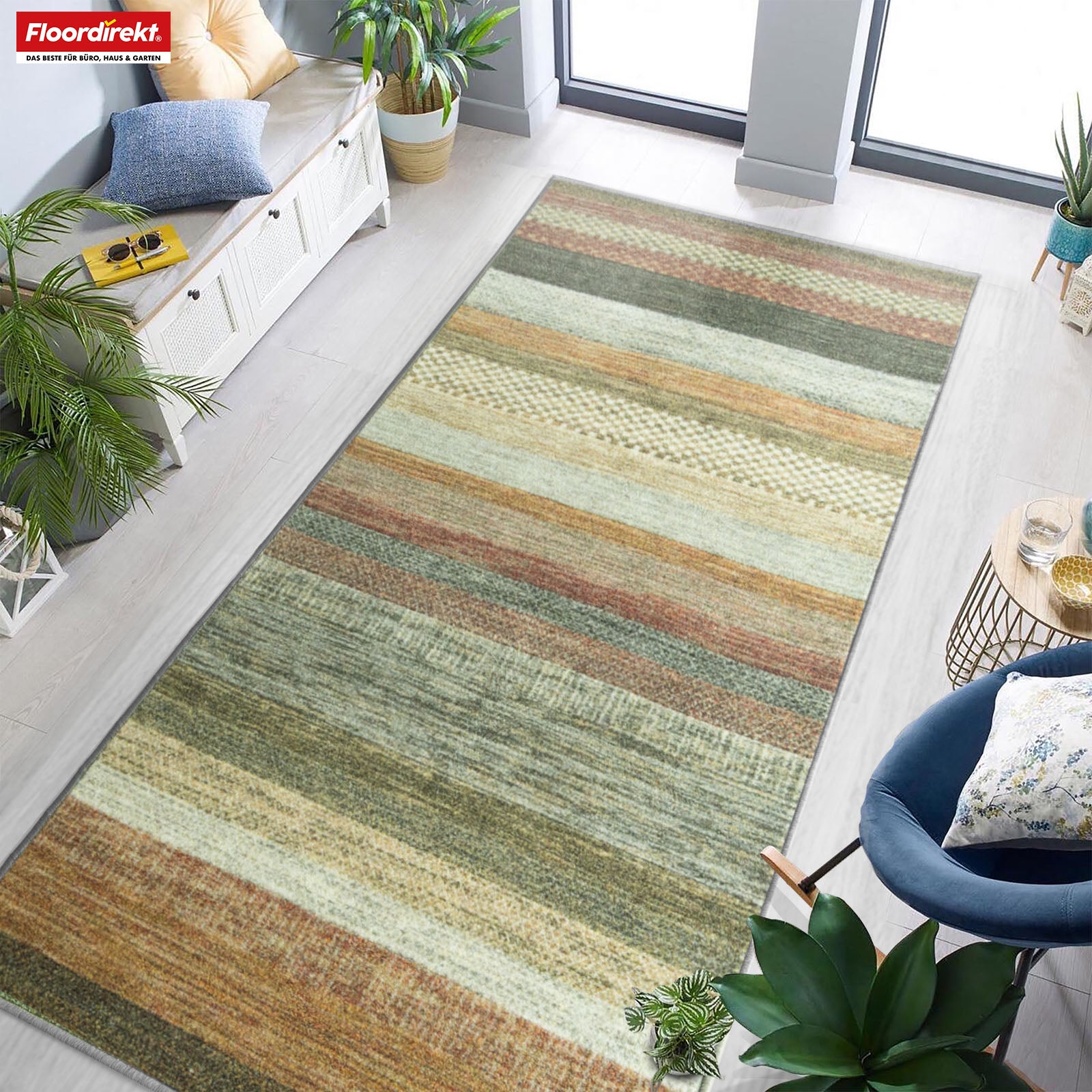 Made-to-measure carpet runner | Naxos | Non-slip, hard-wearing & easy-care | Many colour variants in a modern style