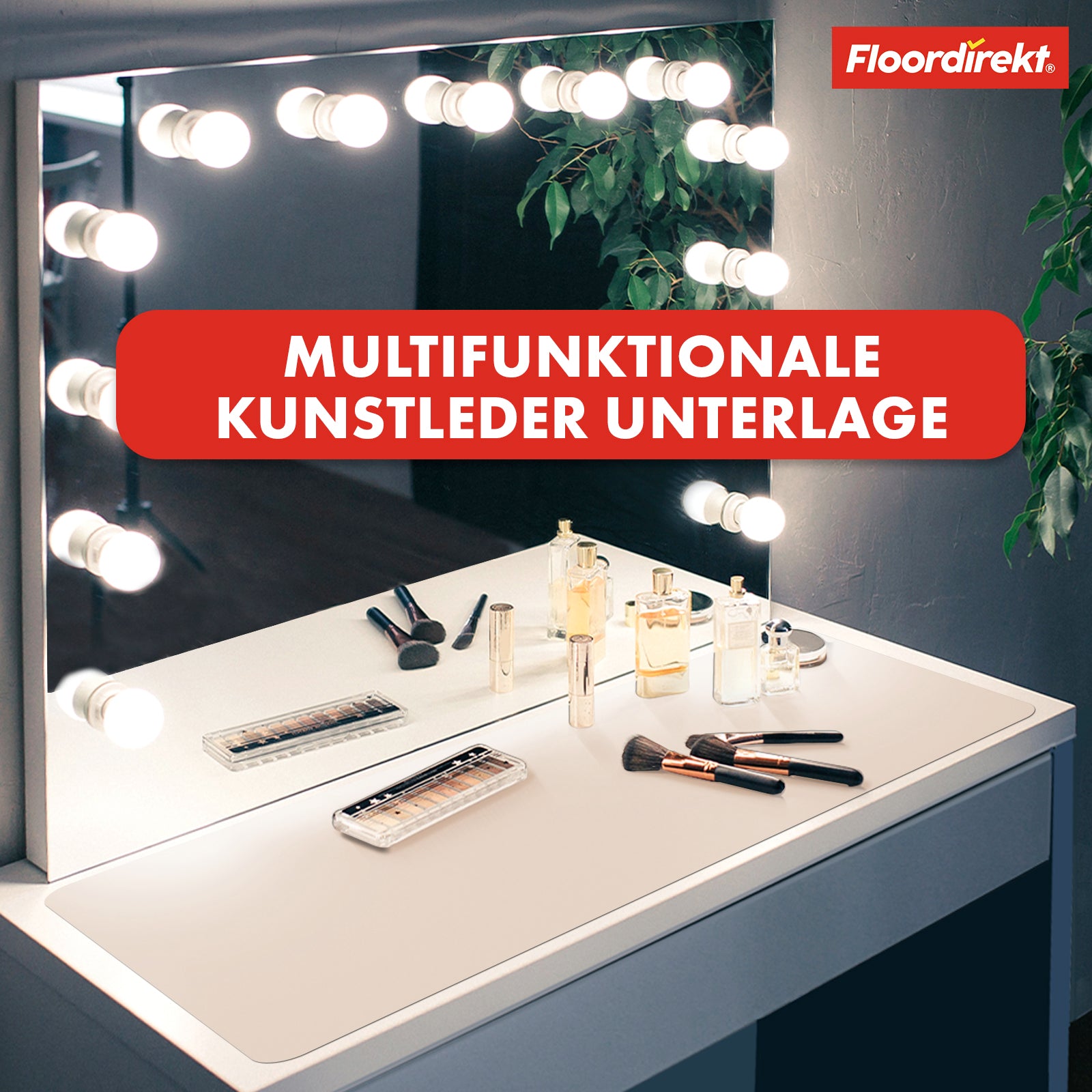 Desk pad | Nero | Easy-care, soft imitation leather | Available in numerous colours and sizes