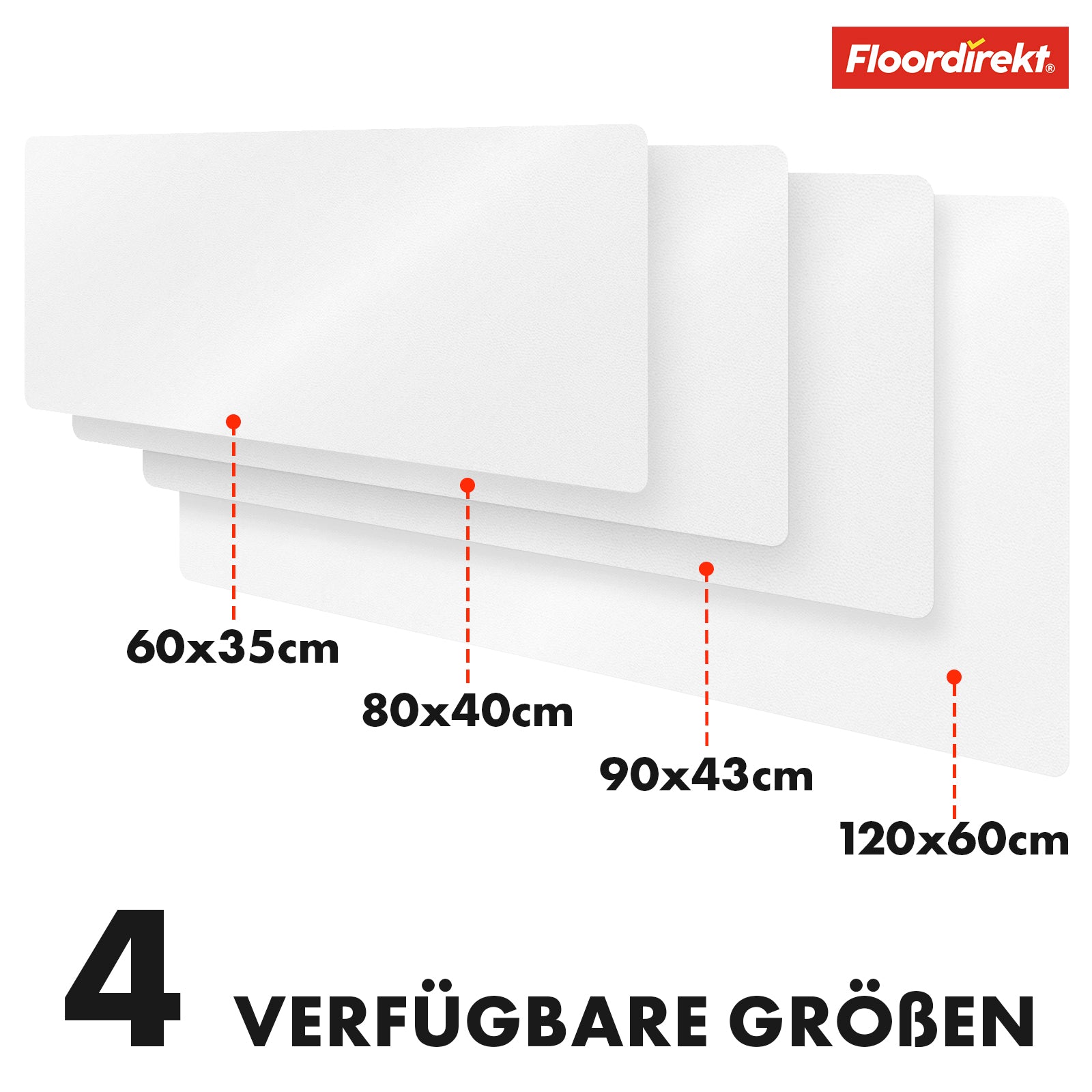 Desk pad | Nero | Easy-care, soft imitation leather | Available in numerous colours and sizes