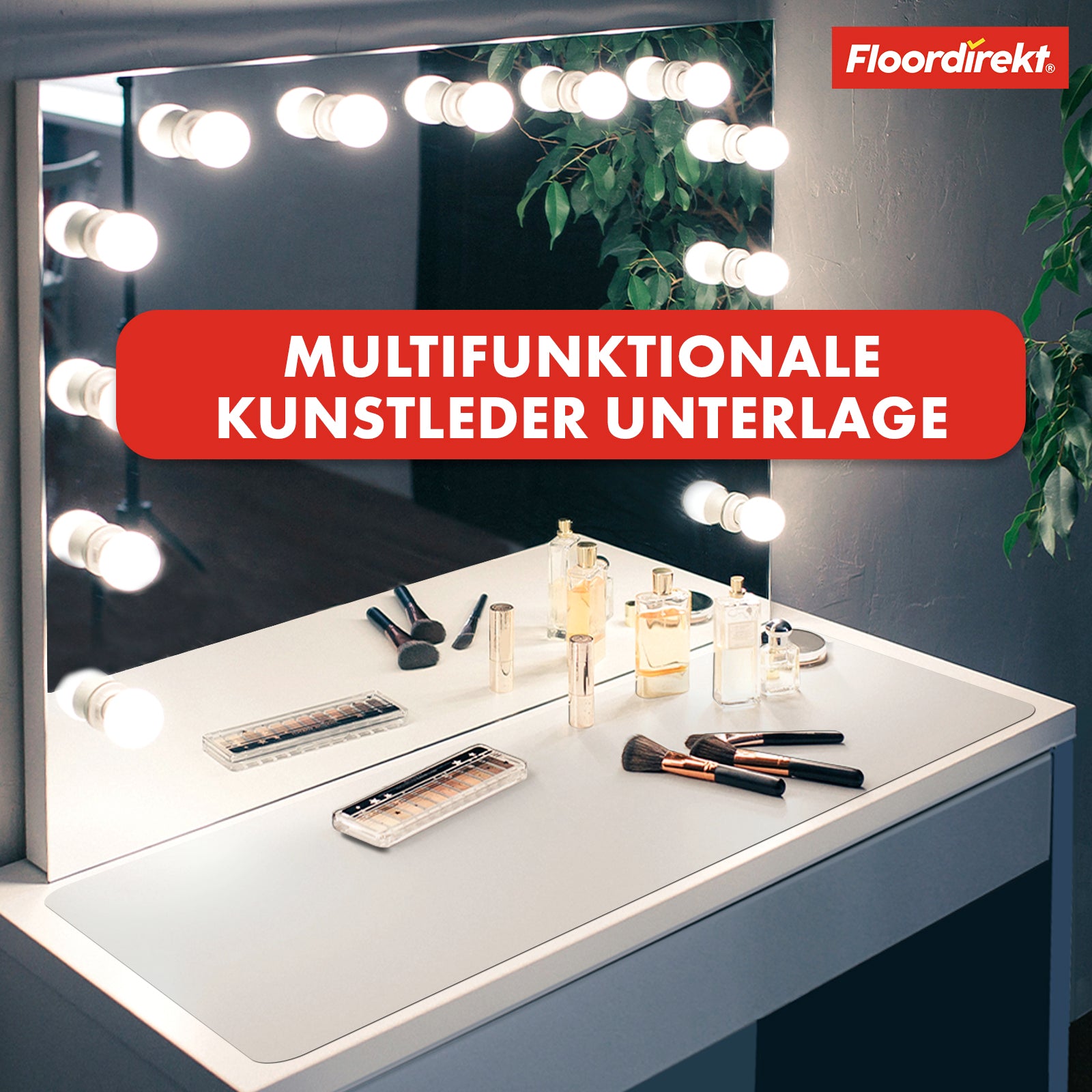 Desk pad | Nero | Easy-care, soft imitation leather | Available in numerous colours and sizes