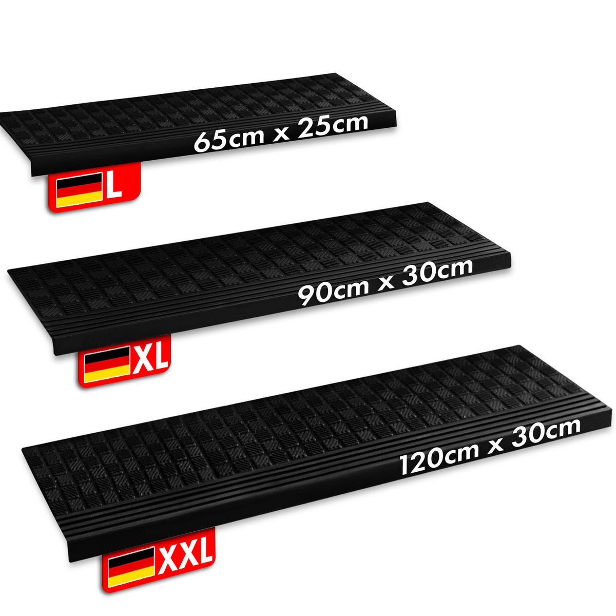 Outdoor Stair Tread Mats | Anti-slip Rubber Step Mat | Diamond