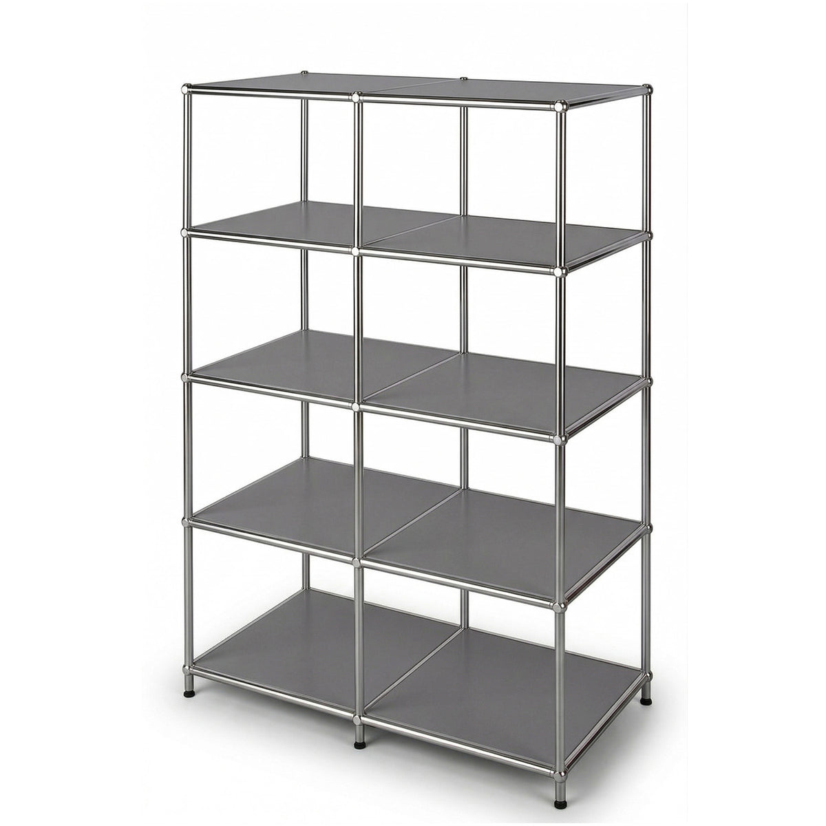Metal Shelf | Concept Epure MK-015 | Open Storage Rack with 5 Shelves | Kitchen Shelf, Office Shelf & Living Room Shelf