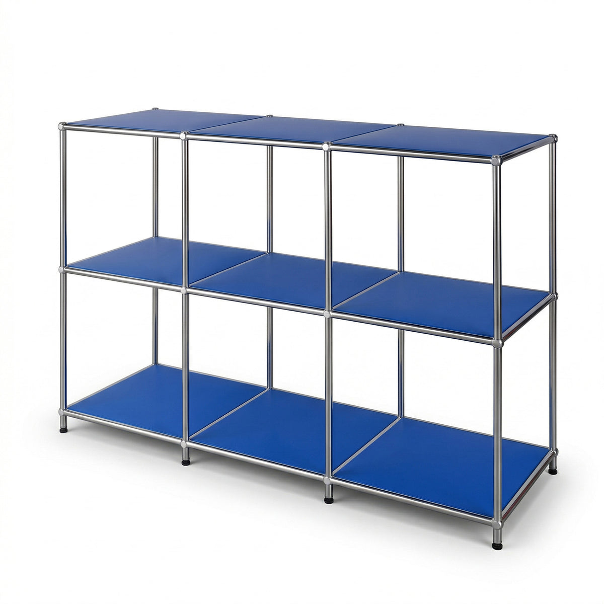 Metal Shelf | Concept Epure MK-018 | Open Storage Rack with 3 Shelves | Kitchen Shelf, Office Shelf & Living Room Shelf