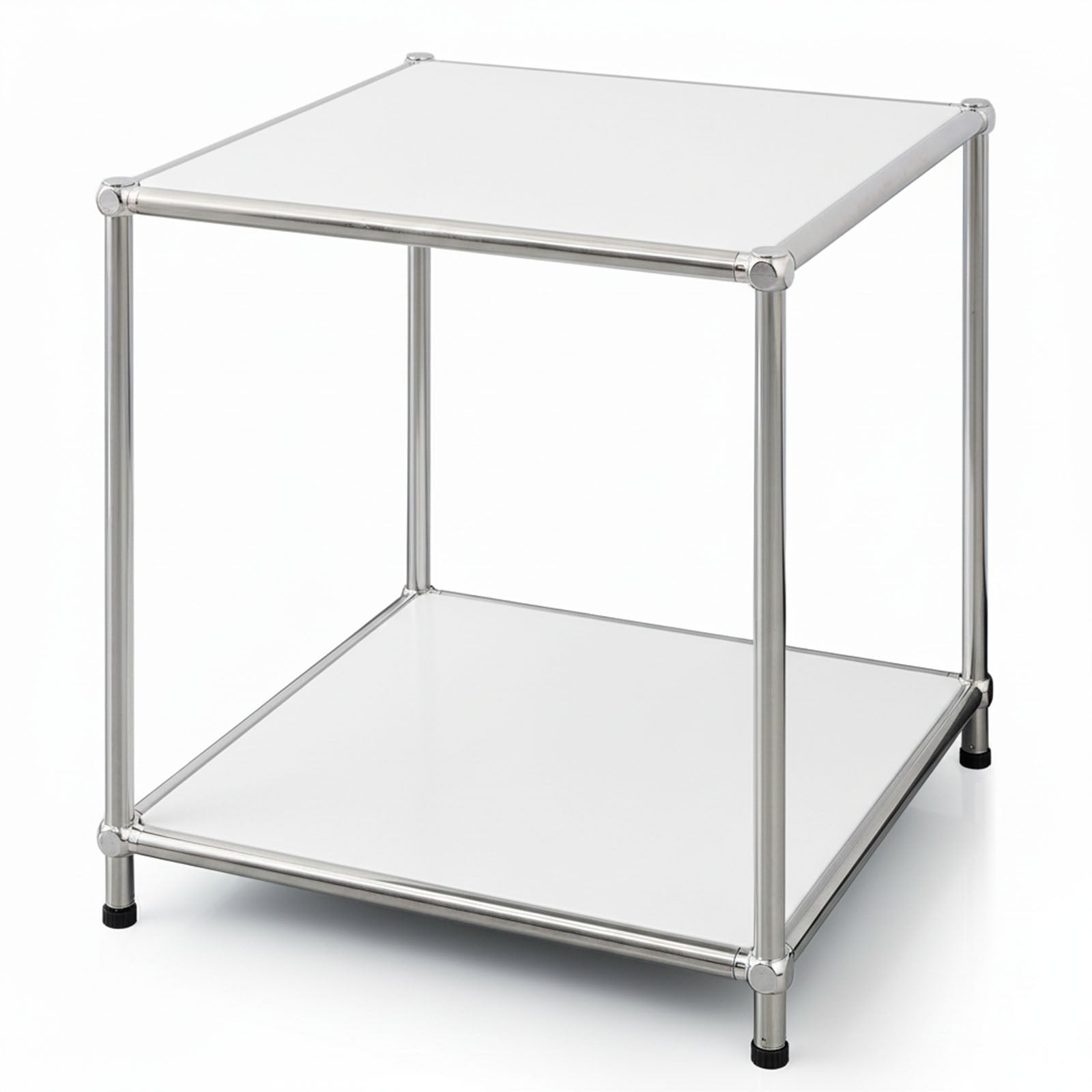 Metal shelf | Concept Epure MK-012 | Open side table & storage shelf with 2 shelves | Available in several colours