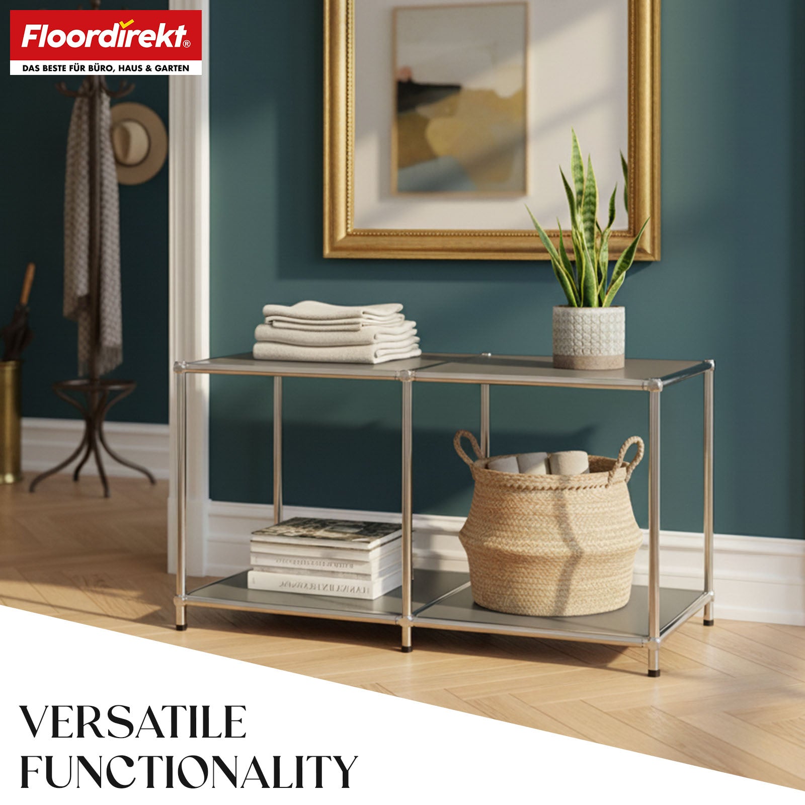 Metal shelving unit | Concept Epure MK-016 | Sideboard & storage shelf with open shelves | Available in several colours