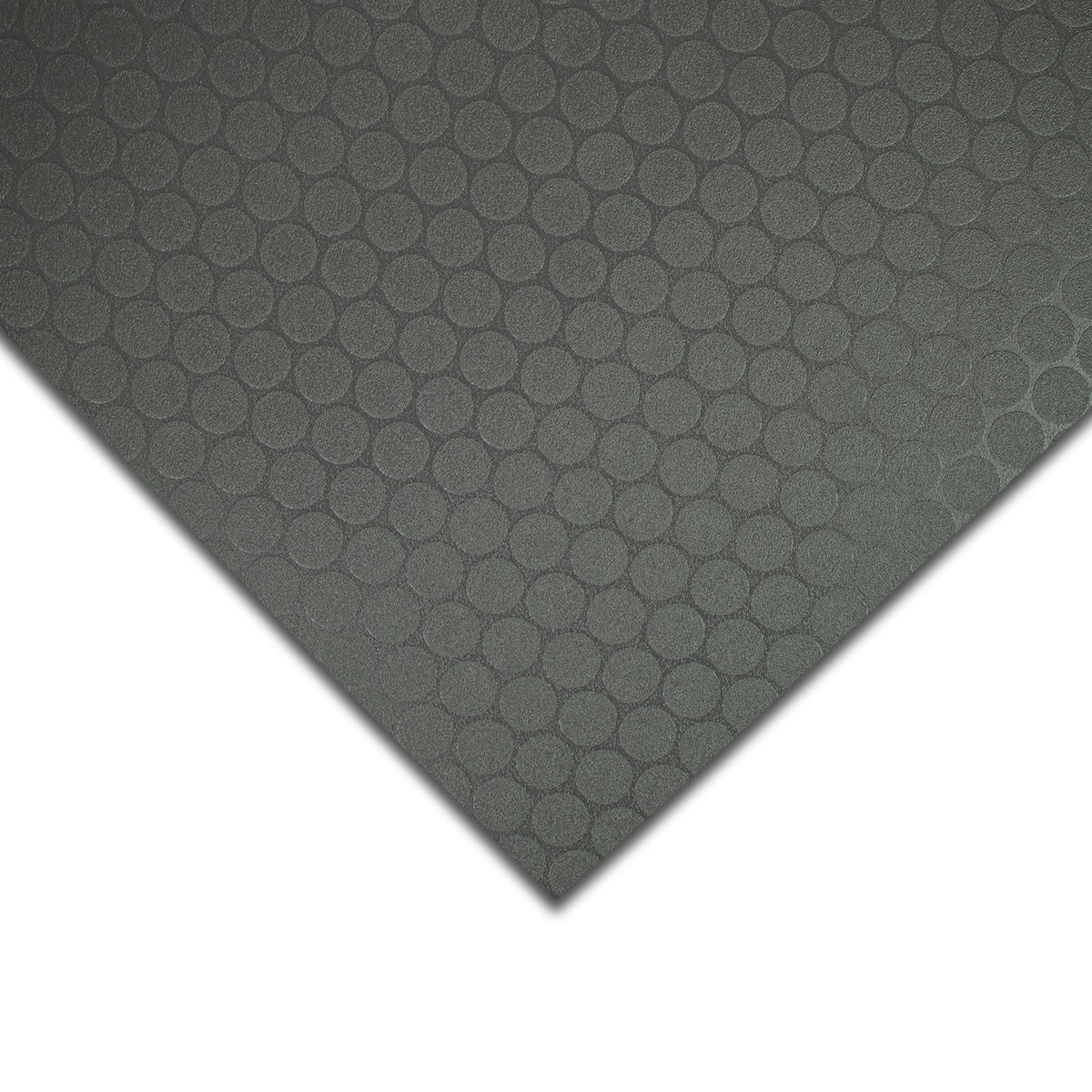 ✂ CV Cushioned Vinyl Flooring | Fairplay | Cut to Size | Circles | Anthracite | Scratch Resistant PVC Flooring