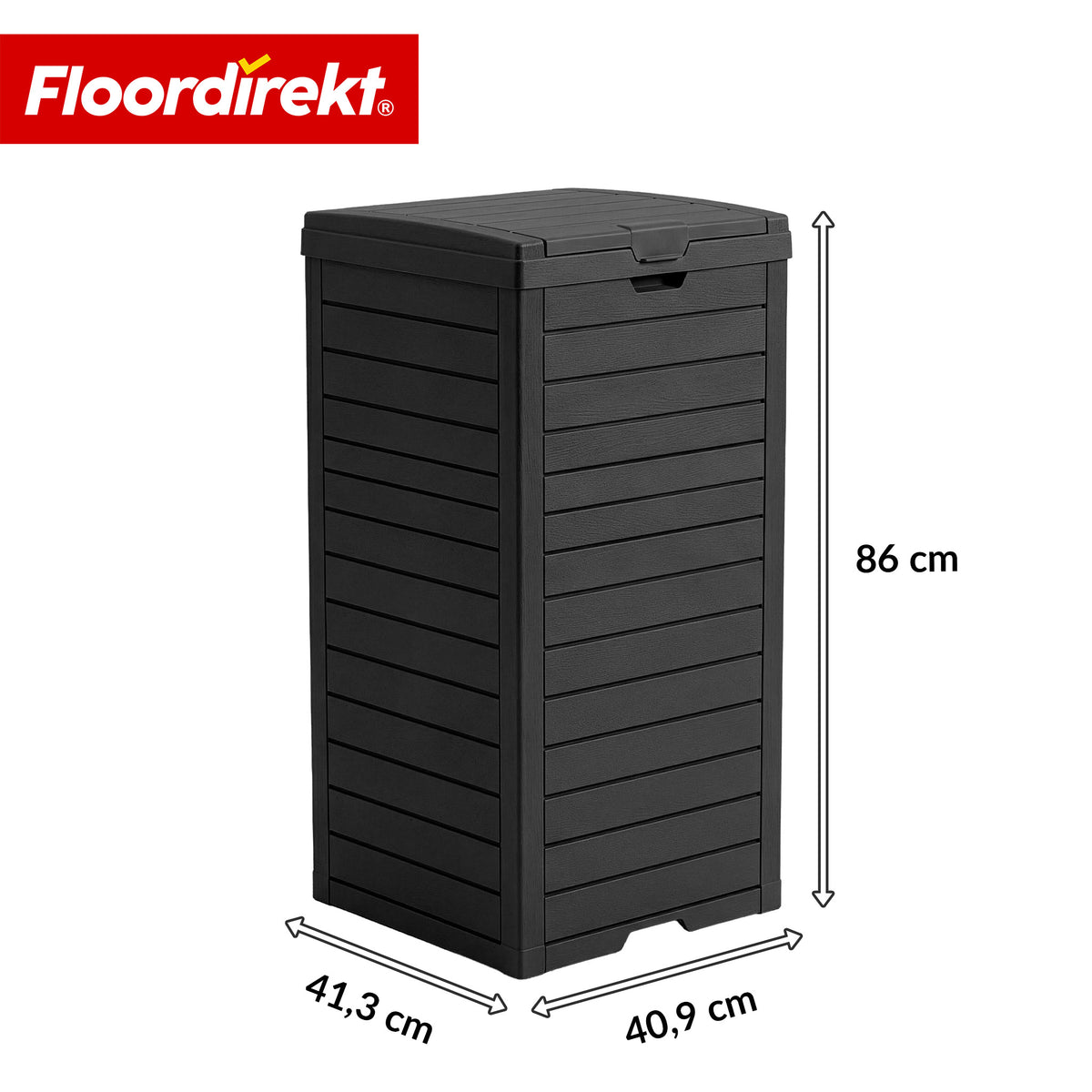 Outdoor Trash Can in Wood Look | Weather-Resistant Waste Bin for Garden & Patio | 118L / 230L