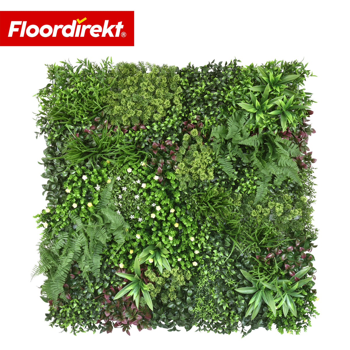 Plant Wall | Wonderland | Realistic Artificial Greenery Panel | Durable, UV-resistant & Expandable | 100 × 100 cm