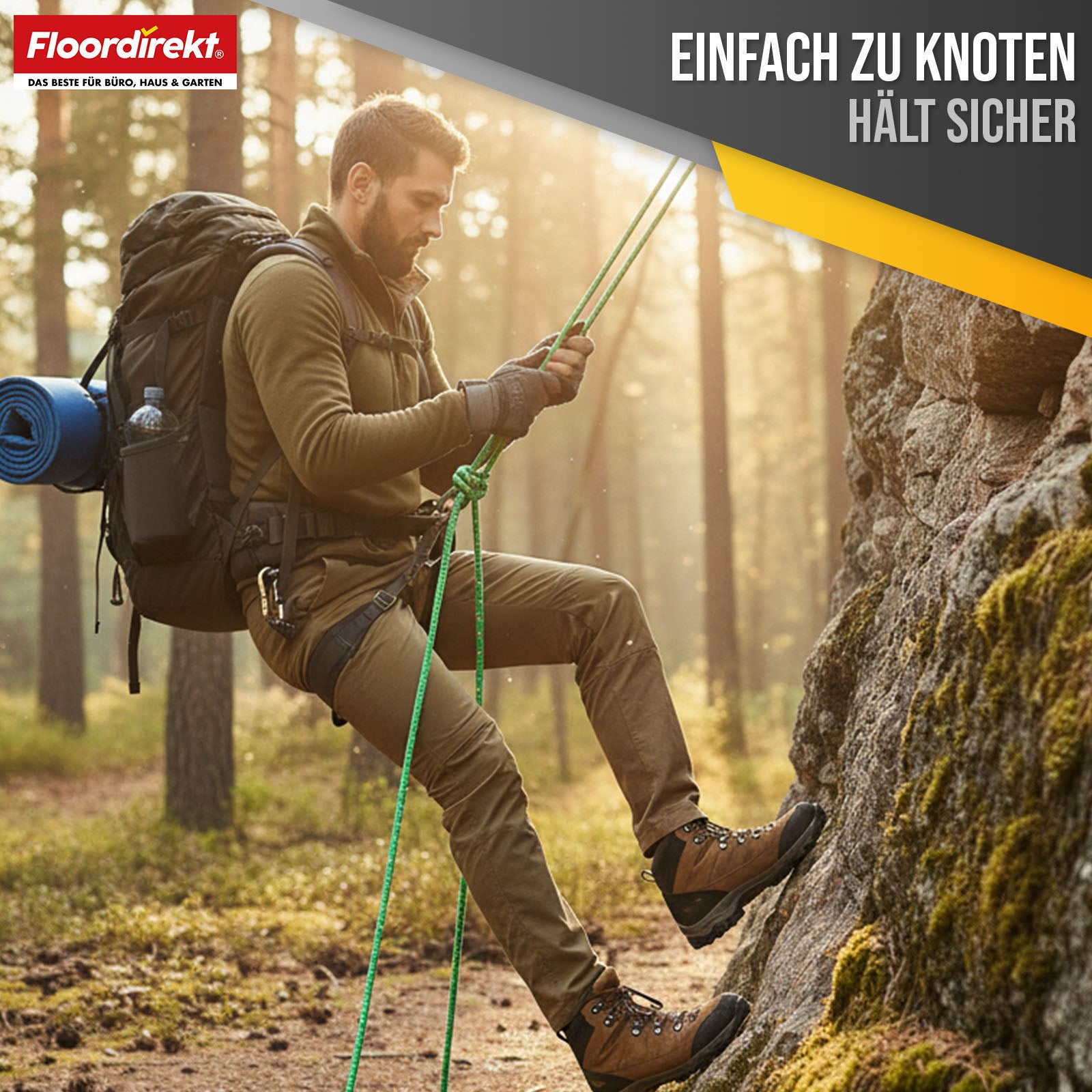 Polypropylene rope | K2 | Tear-resistant, UV-resistant & buoyant all-purpose rope | Available in many colours, thicknesses & lengths