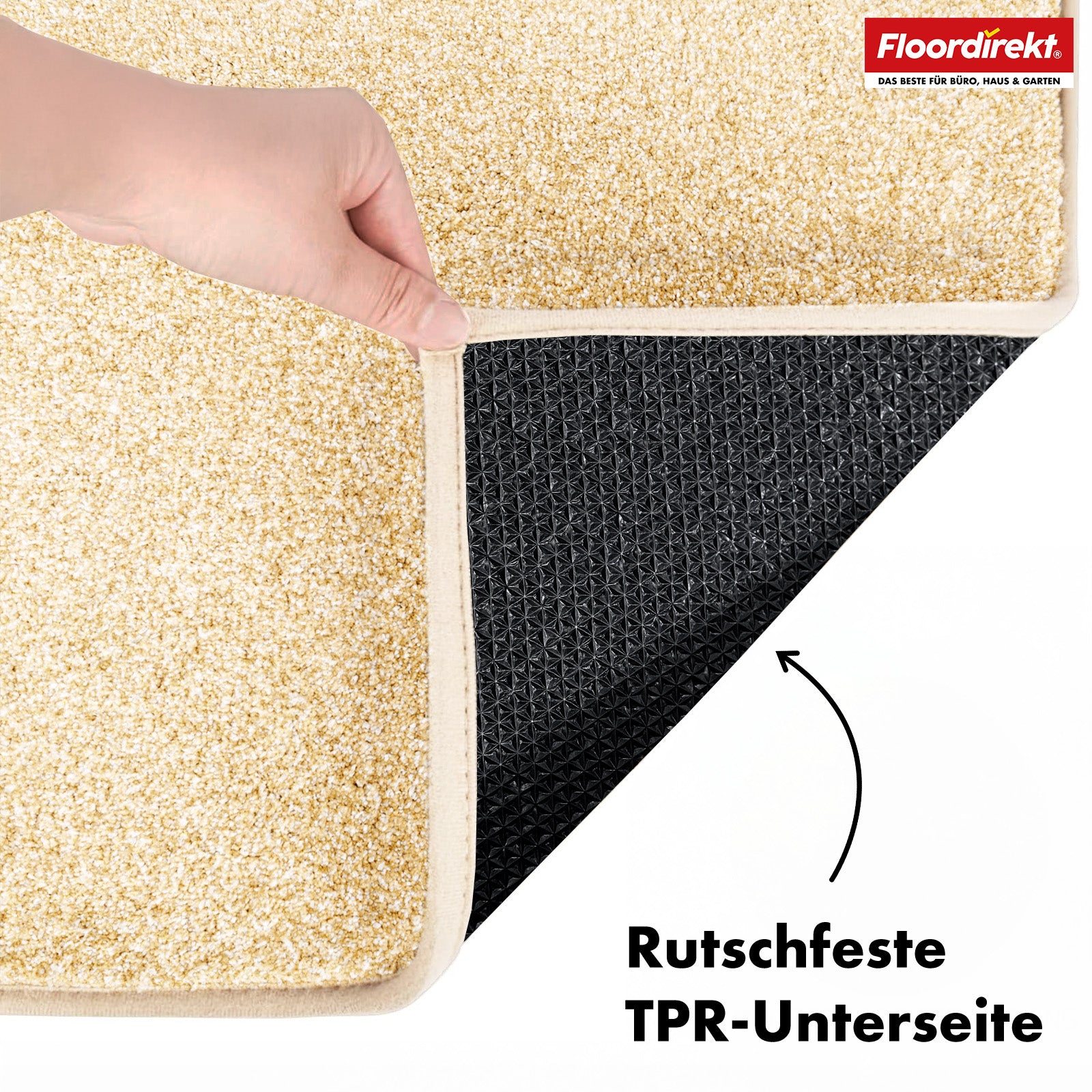 Dirt-trapping mat | Nasa | Soft, water-absorbent polyester doormat with non-slip backing | Various colours and sizes