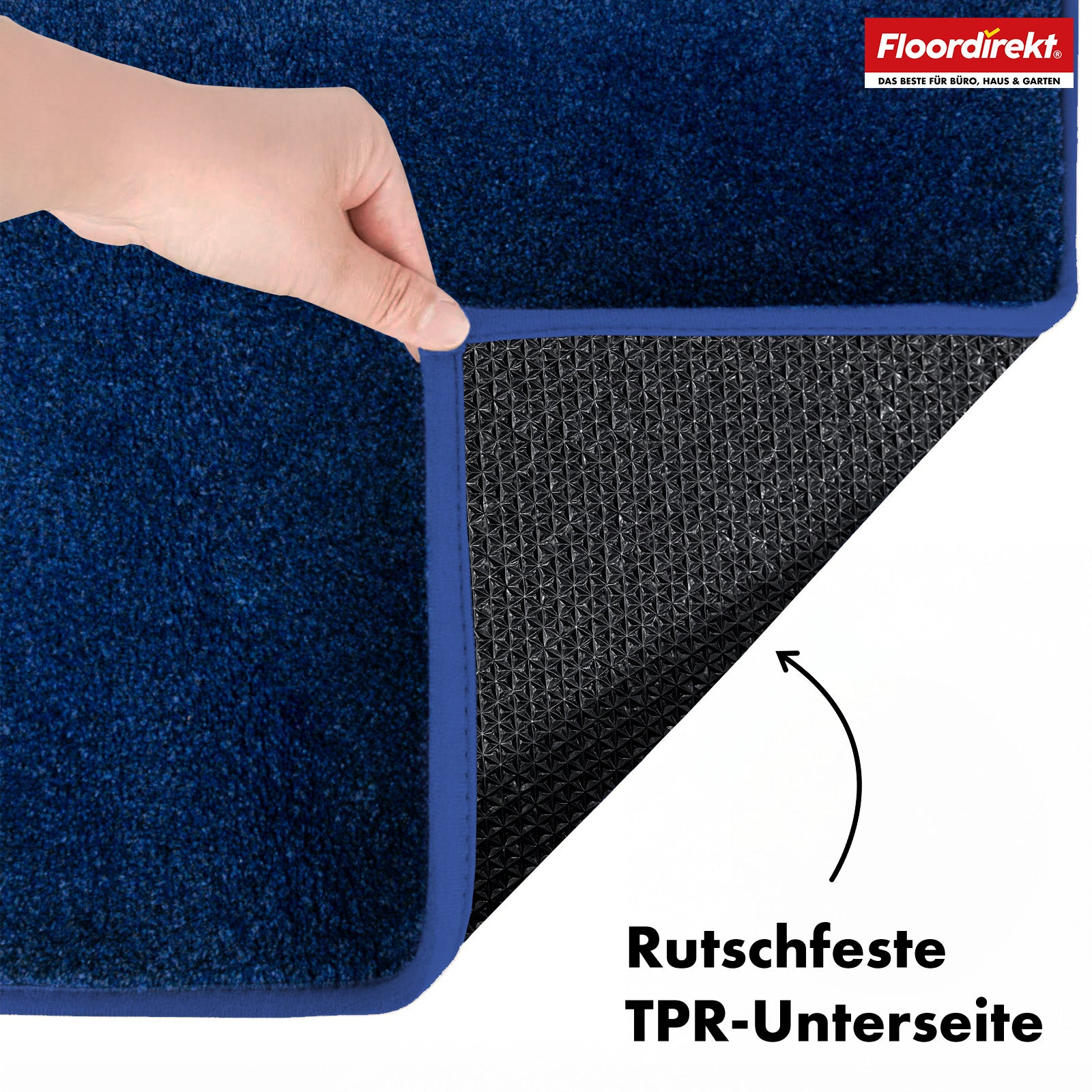 Dirt-trapping mat | Nasa | Soft, water-absorbent polyester doormat with non-slip backing | Various colours and sizes