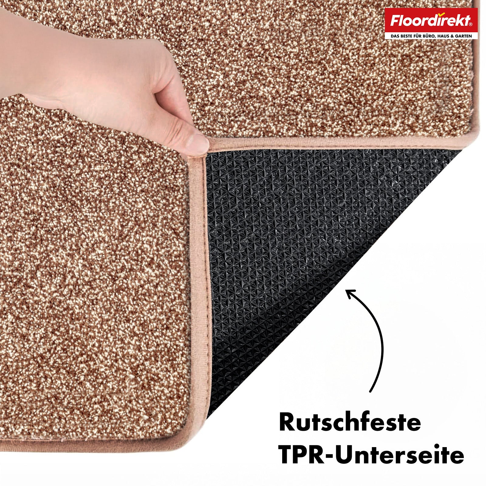 Dirt-trapping mat | Nasa | Soft, water-absorbent polyester doormat with non-slip backing | Various colours and sizes