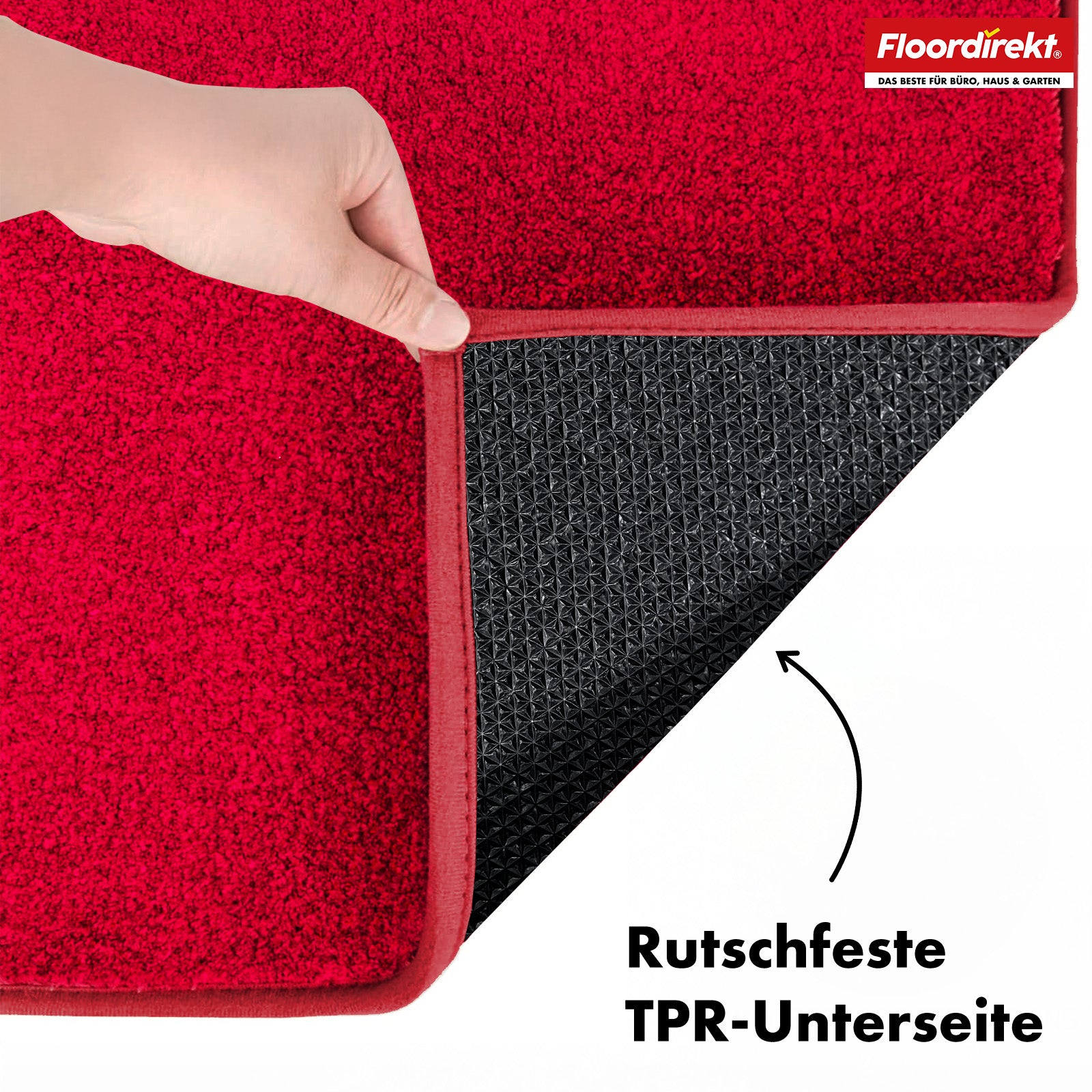 Dirt-trapping mat | Nasa | Soft, water-absorbent polyester doormat with non-slip backing | Various colours and sizes