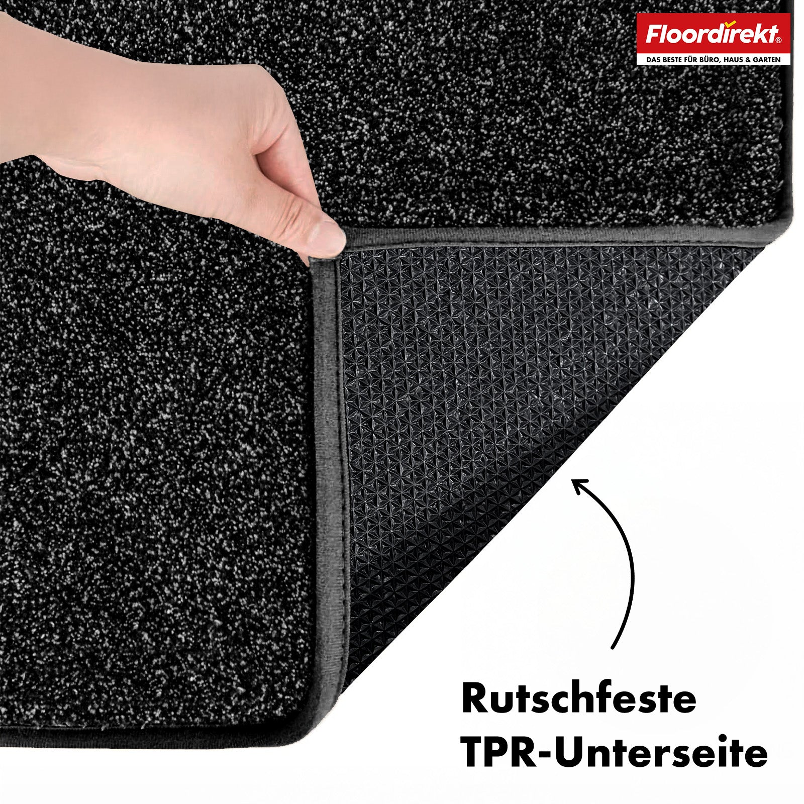 Dirt-trapping mat | Nasa | Soft, water-absorbent polyester doormat with non-slip backing | Various colours and sizes