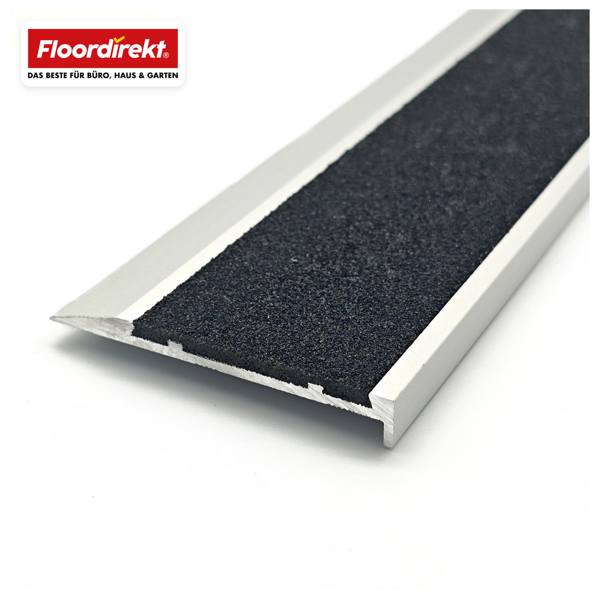 Stair Edge Profile | Tech | Aluminium Anti-Slip Profile with Slip-Resistant Insert