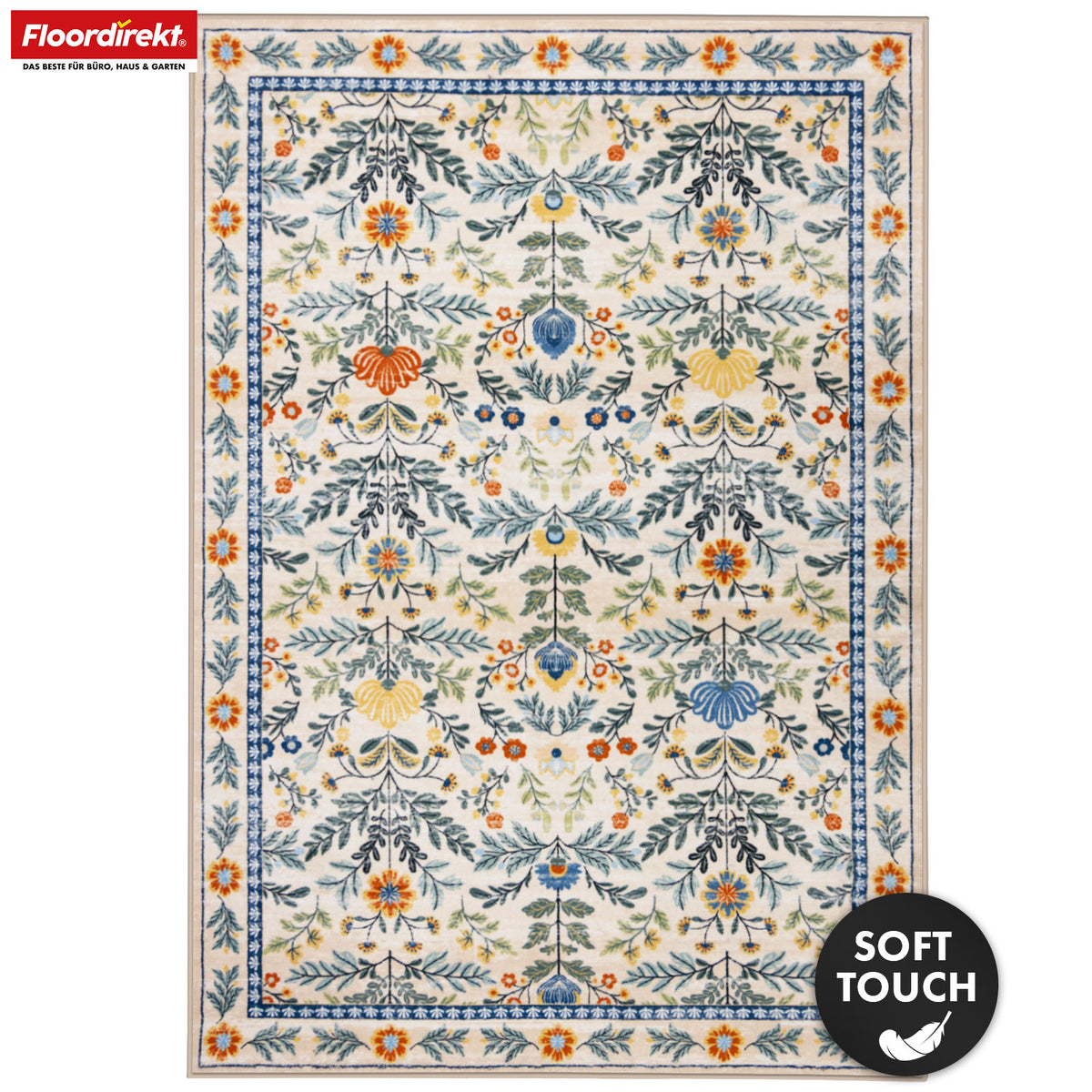 Area Rug | Orientalis | Classic Rug with Oriental Floral Pattern | Non-Slip, Durable & Easy to Clean | Available in Various Sizes