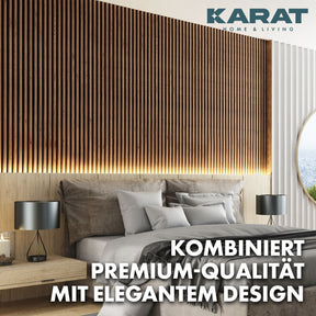 Wood-look acoustic panels | Timeless design for pleasant room acoustics | Available in 3 designs and 2 sizes