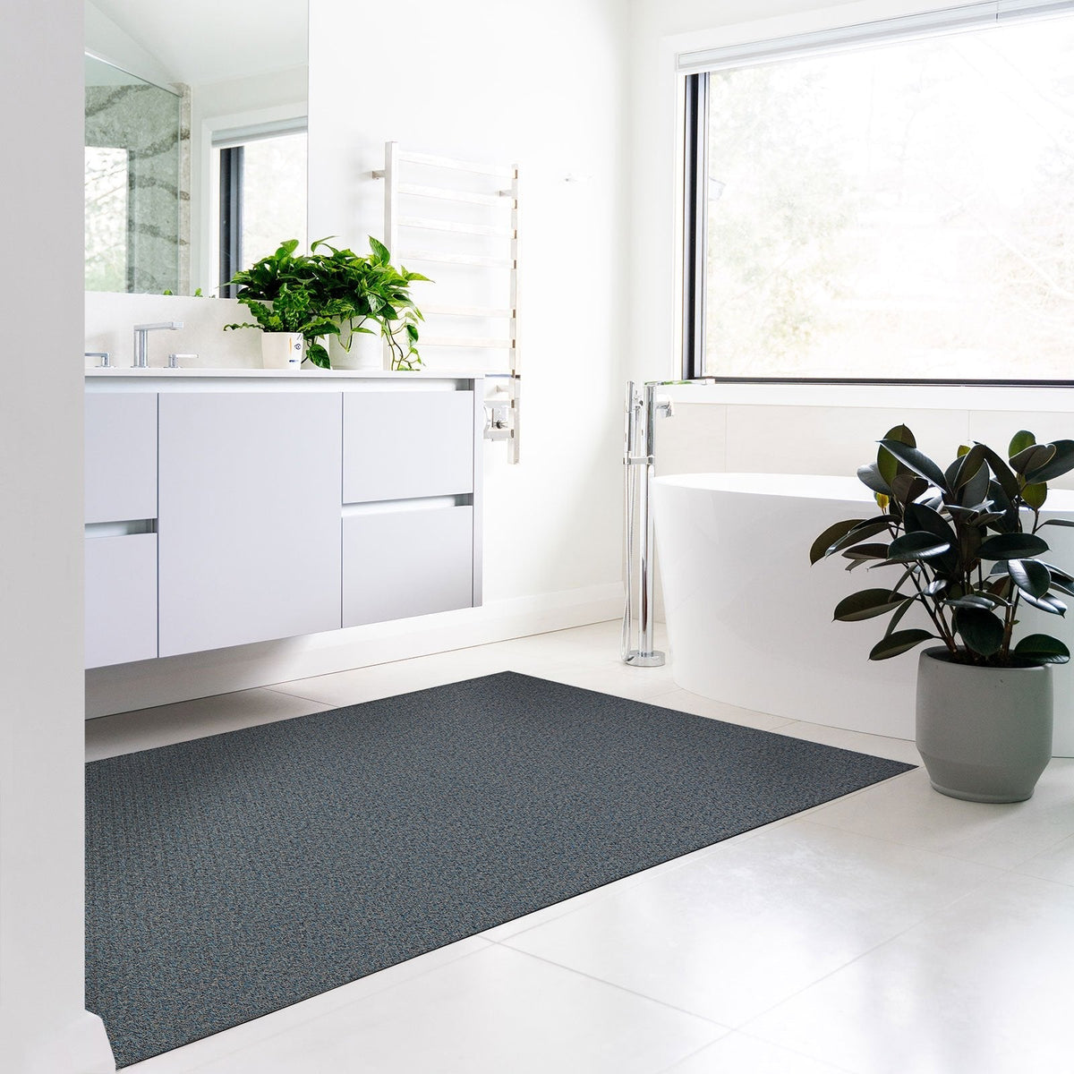 ✂ Vinyl Bath Mat | Non-slip, UV-Resistant Bathroom Runner | Suitable for Underfloor Heating