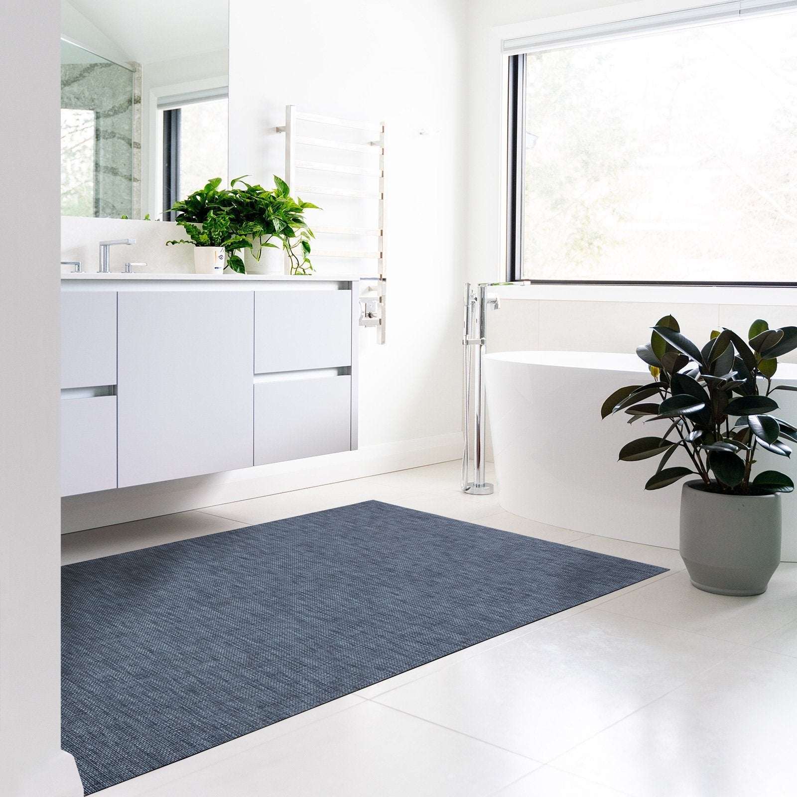 ✂ Vinyl Bath Mat | Non-slip, UV-Resistant Bathroom Runner | Suitable for Underfloor Heating