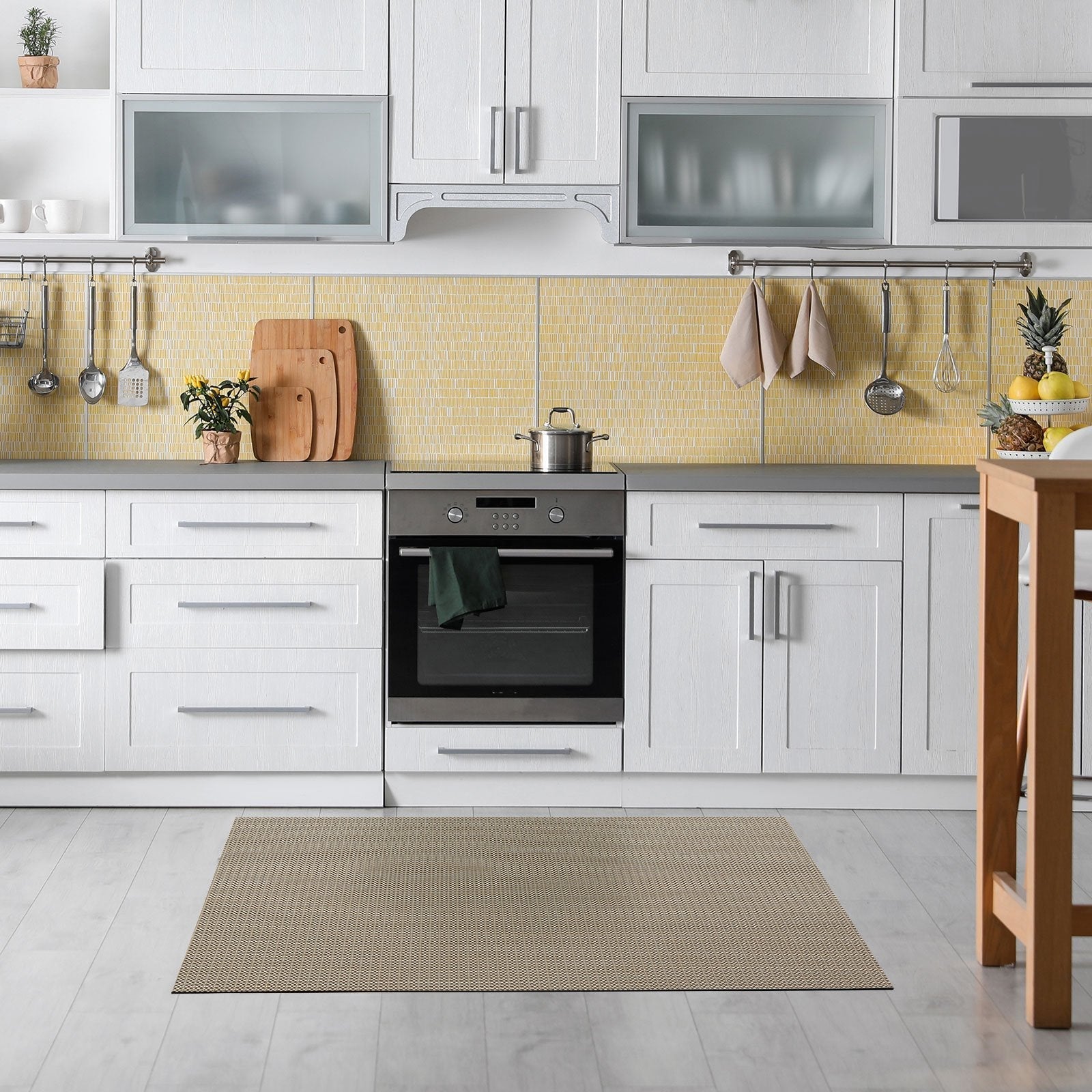 ✂ Vinyl Kitchen Runner Mat | Vinyl Kitchen Rug | Non-slip, UV-Resistant | Easy Care